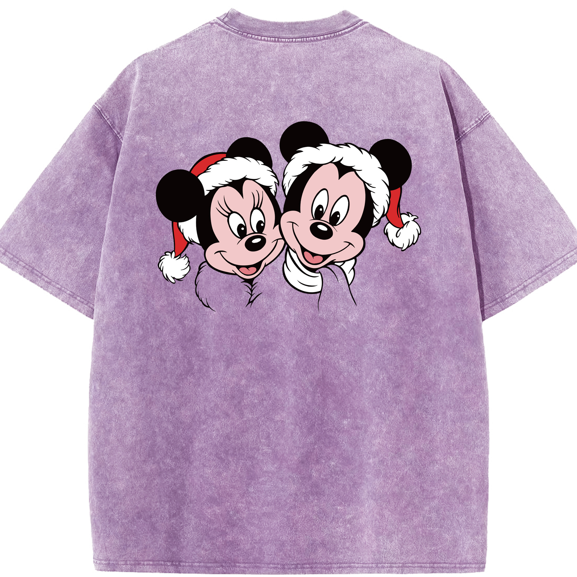 （画像用） ミッキーマウス Mickey Mouse 綿100% ヴィンテージ風 半袖Tシャツ（背面プリント）