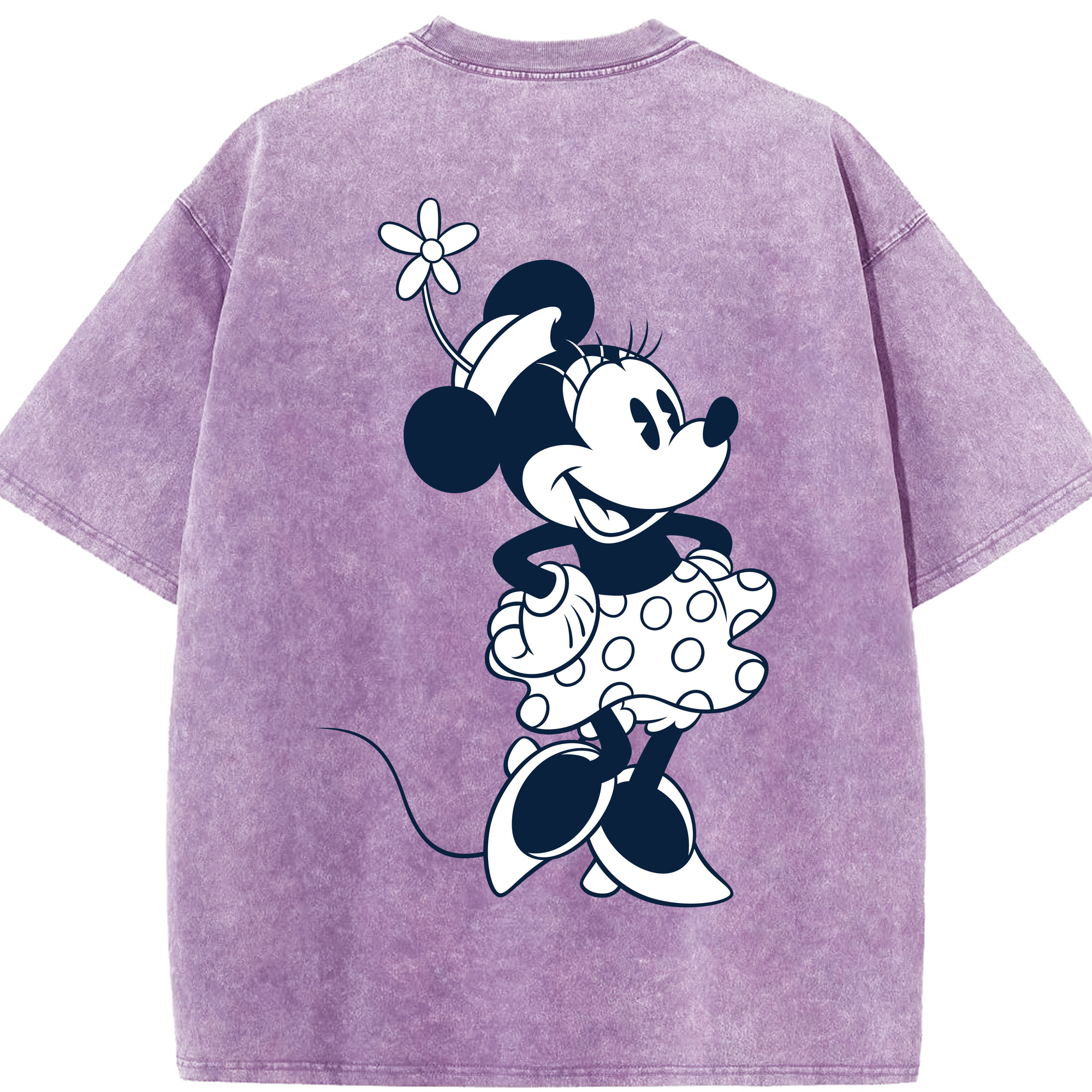 （画像用） ミッキーマウス Mickey Mouse 綿100% ヴィンテージ風 半袖Tシャツ（背面プリント）