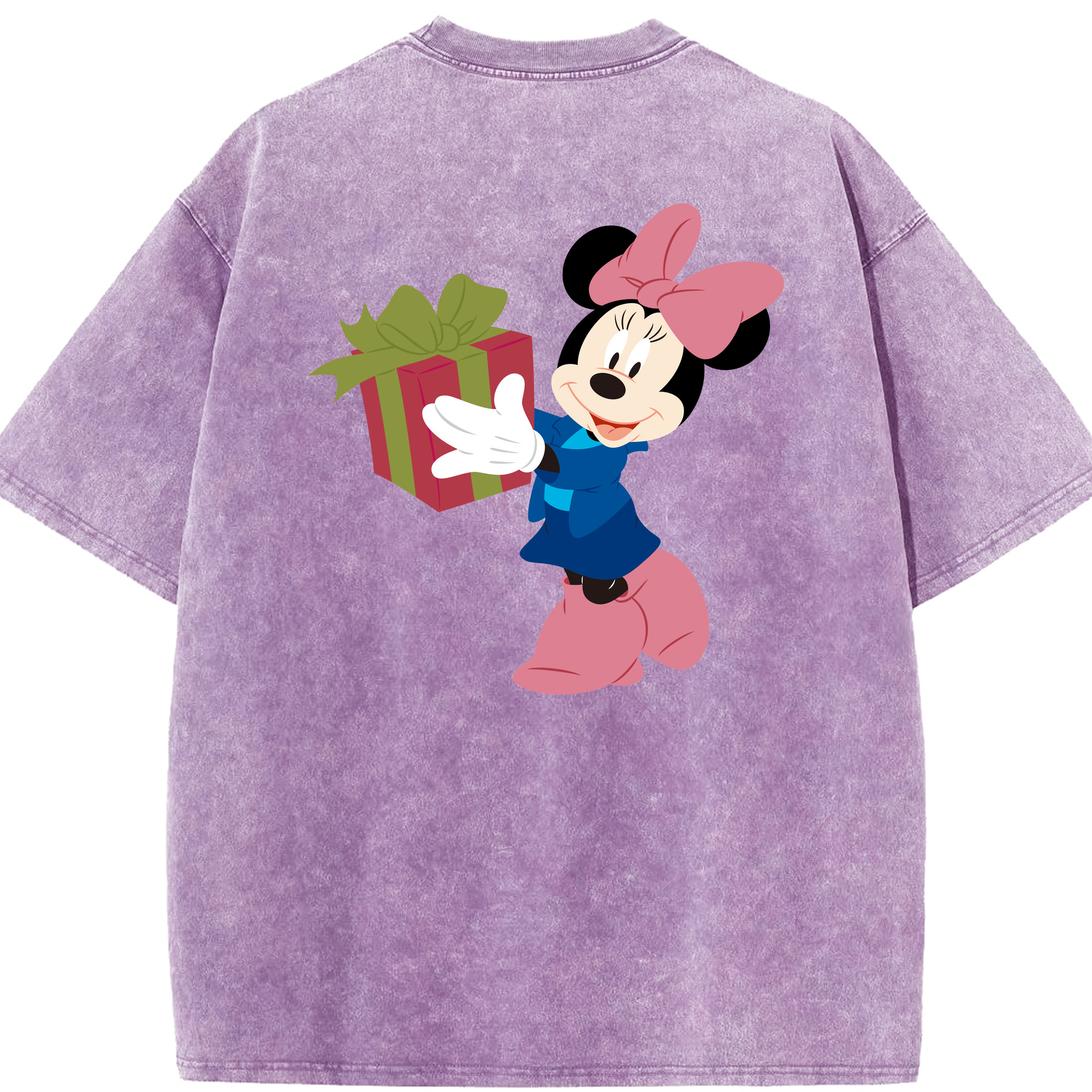 （画像用） ミッキーマウス Mickey Mouse 綿100% ヴィンテージ風 半袖Tシャツ（背面プリント）