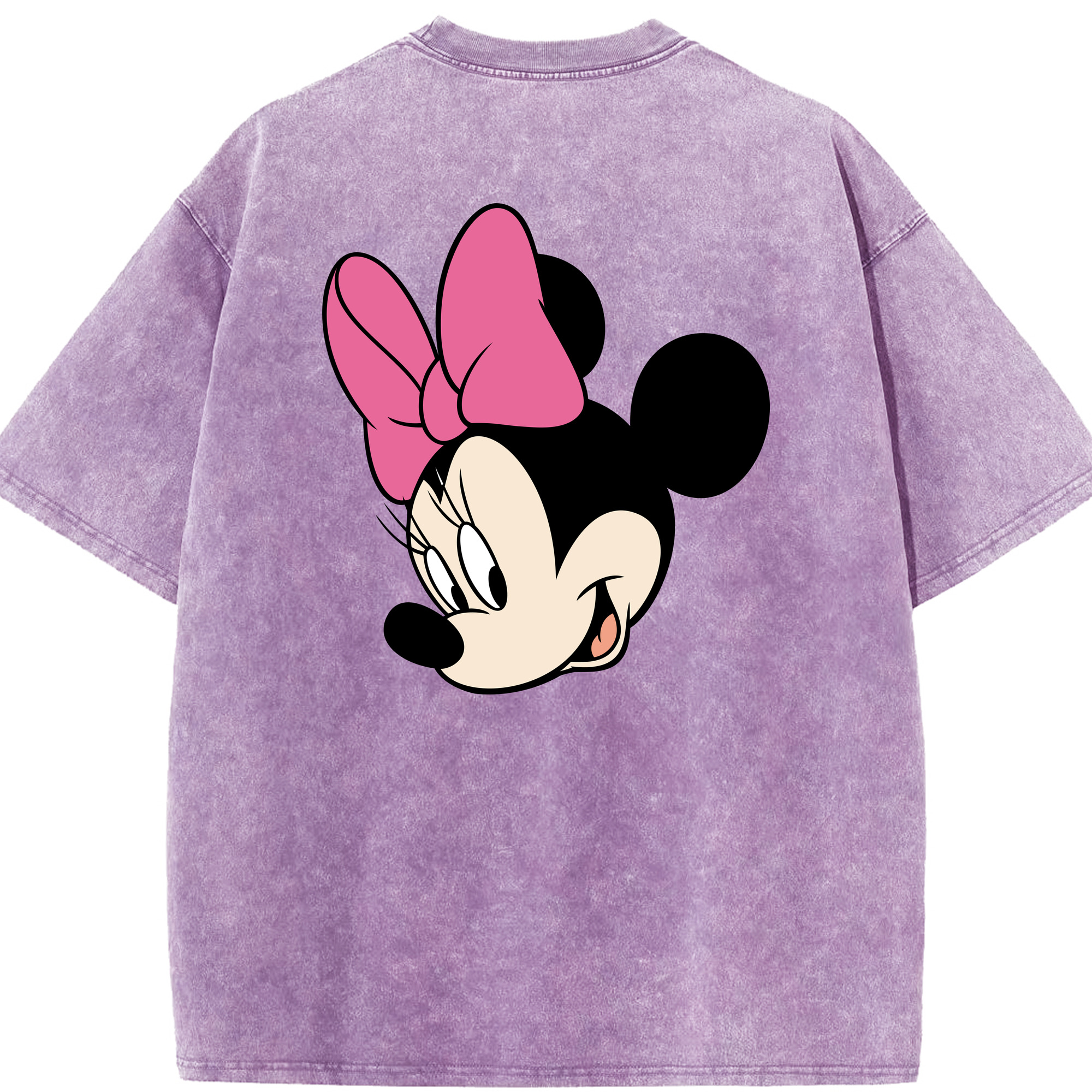 （画像用） ミッキーマウス Mickey Mouse 綿100% ヴィンテージ風 半袖Tシャツ（背面プリント）