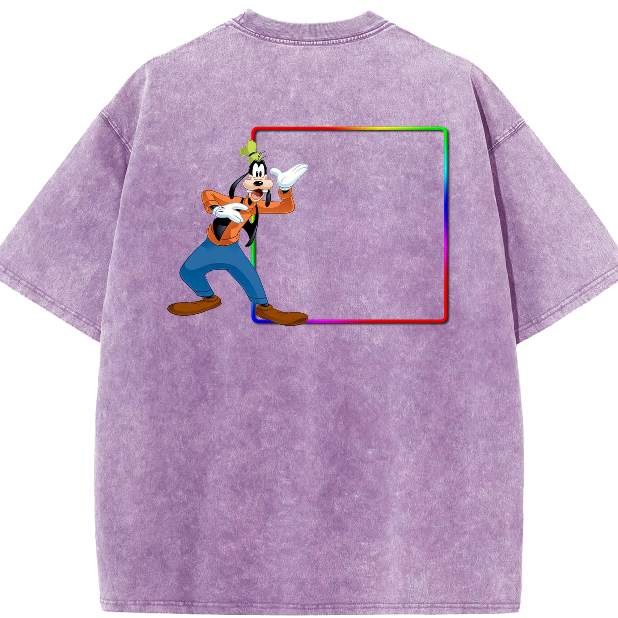 （画像用） ミッキーマウス Mickey Mouse 綿100% ヴィンテージ風 半袖Tシャツ（背面プリント）