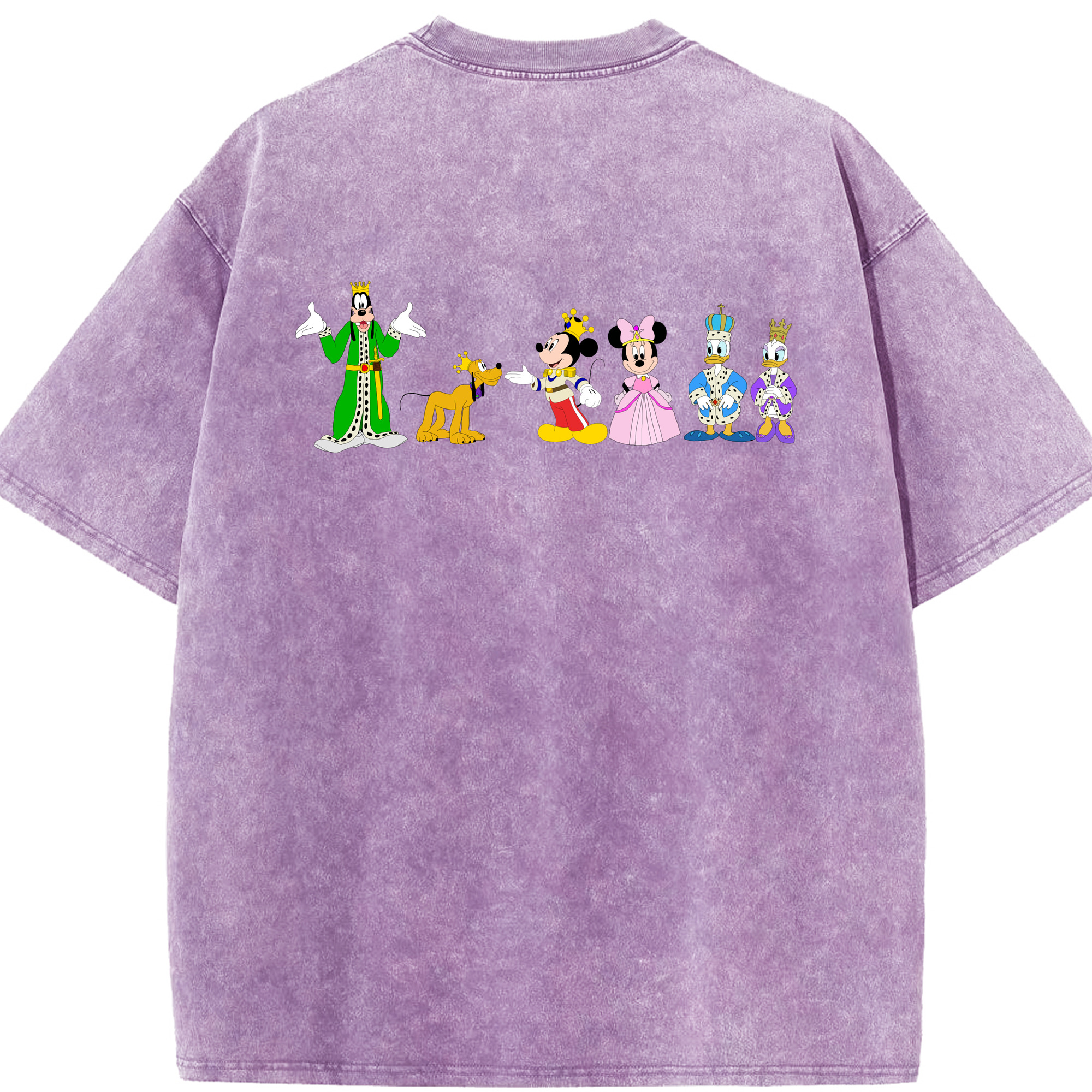 （画像用） ミッキーマウス Mickey Mouse 綿100% ヴィンテージ風 半袖Tシャツ（背面プリント）