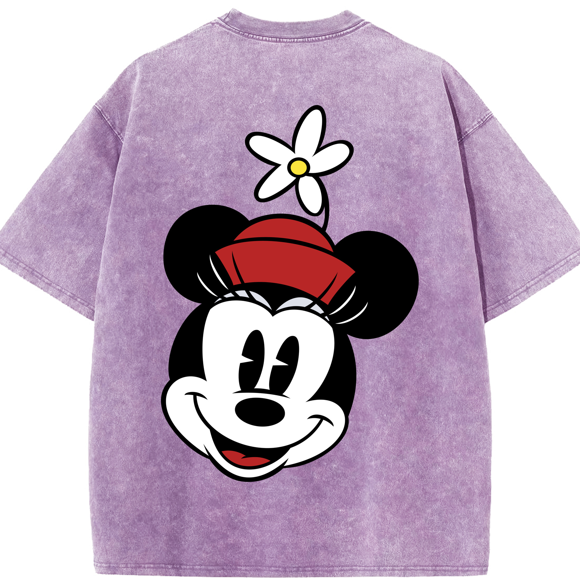 （画像用） ミッキーマウス Mickey Mouse 綿100% ヴィンテージ風 半袖Tシャツ（背面プリント）