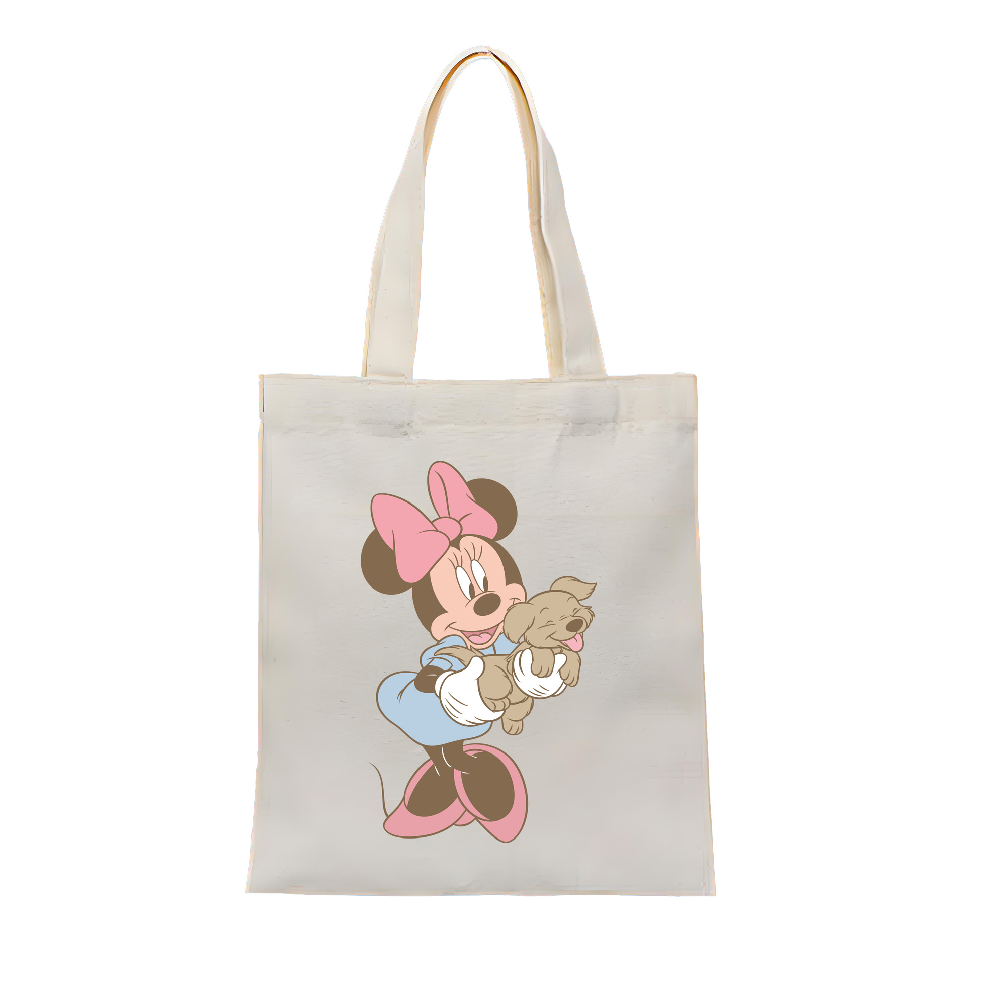 （画像用） ミッキーマウス Mickey Mouse 縦型キャンバス生地手提げバッグ　トートバッグ