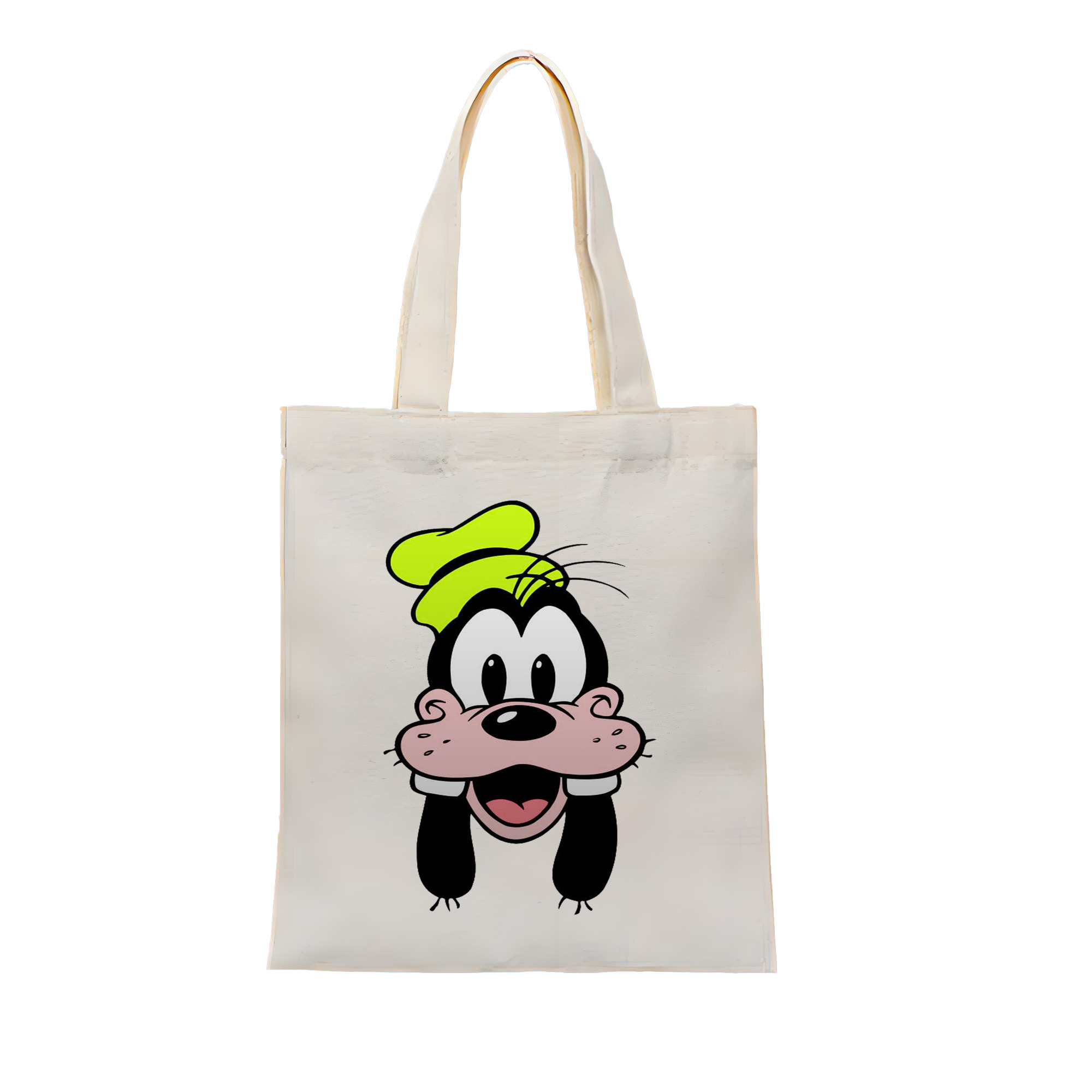 （画像用） ミッキーマウス Mickey Mouse 縦型キャンバス生地手提げバッグ　トートバッグ