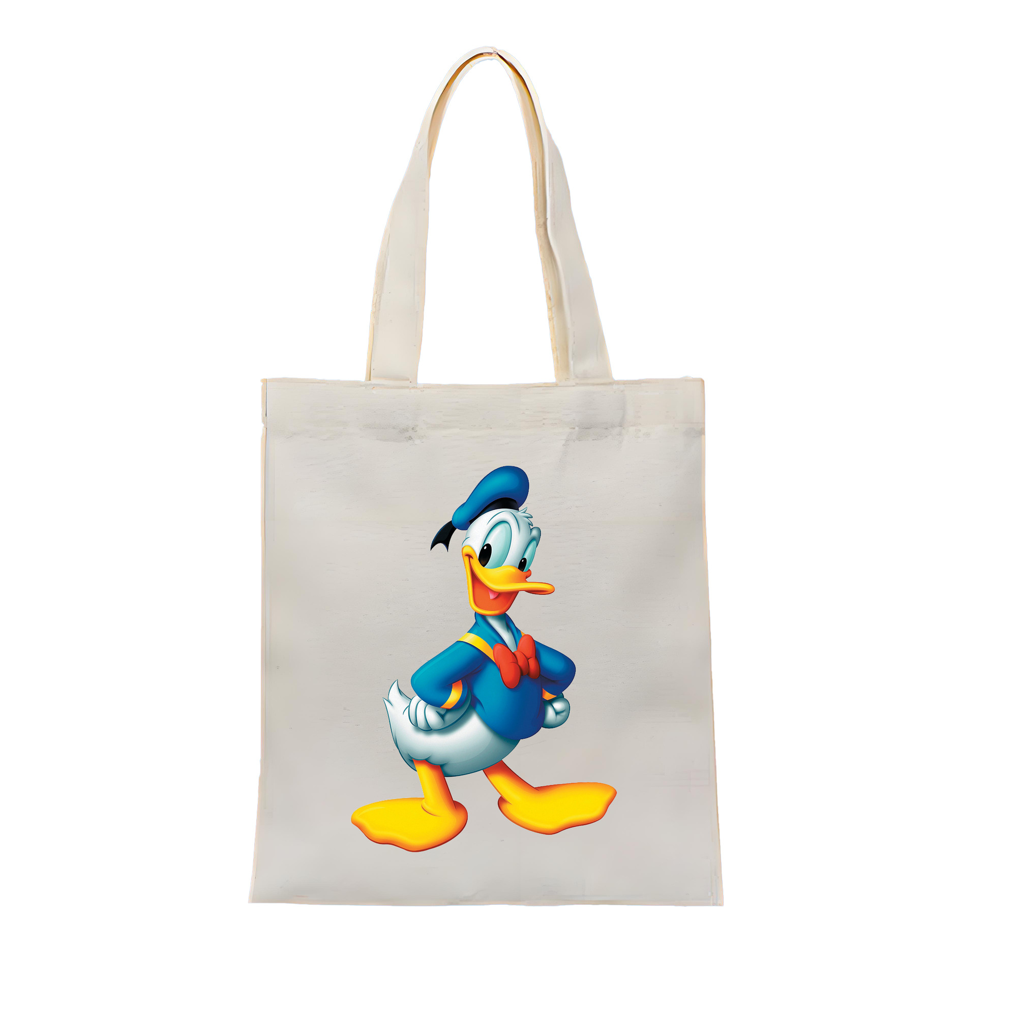 （画像用） ミッキーマウス Mickey Mouse 縦型キャンバス生地手提げバッグ　トートバッグ