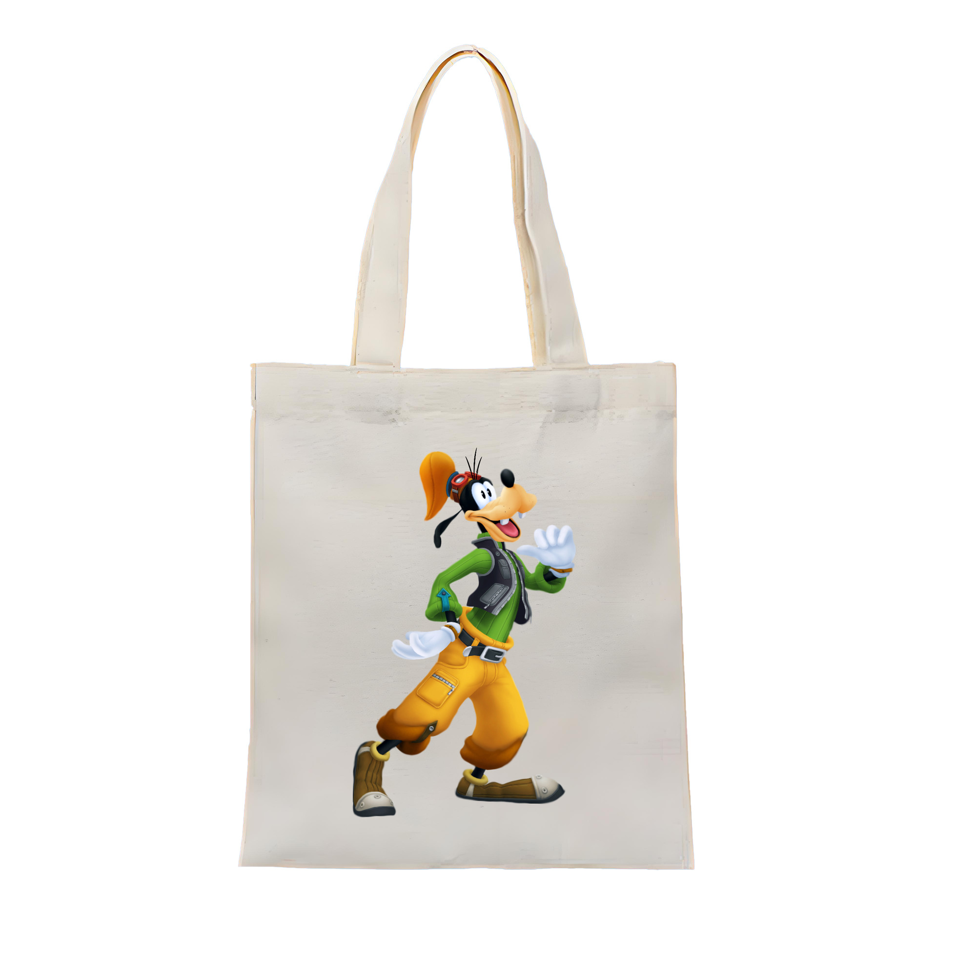 （画像用） ミッキーマウス Mickey Mouse 縦型キャンバス生地手提げバッグ　トートバッグ