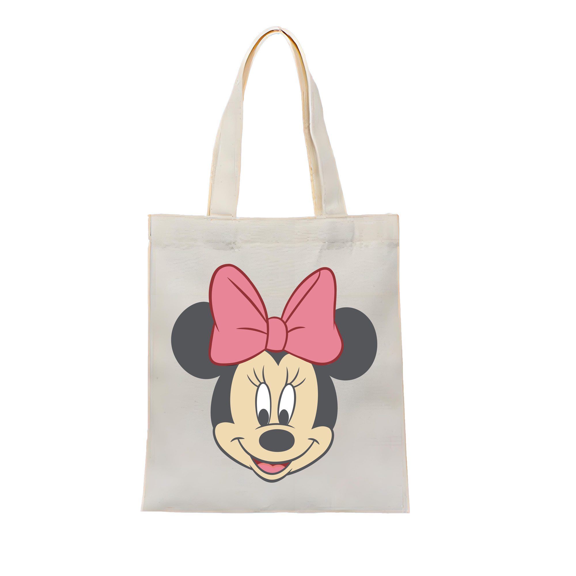 （画像用） ミッキーマウス Mickey Mouse 縦型キャンバス生地手提げバッグ　トートバッグ