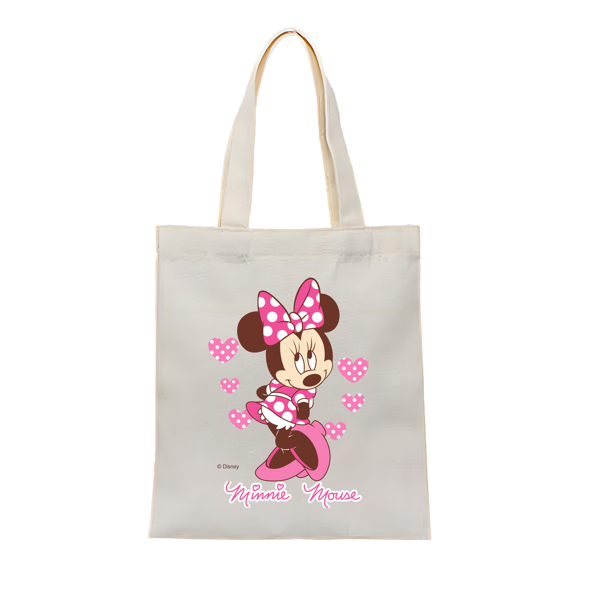 （画像用） ミッキーマウス Mickey Mouse 縦型キャンバス生地手提げバッグ　トートバッグ