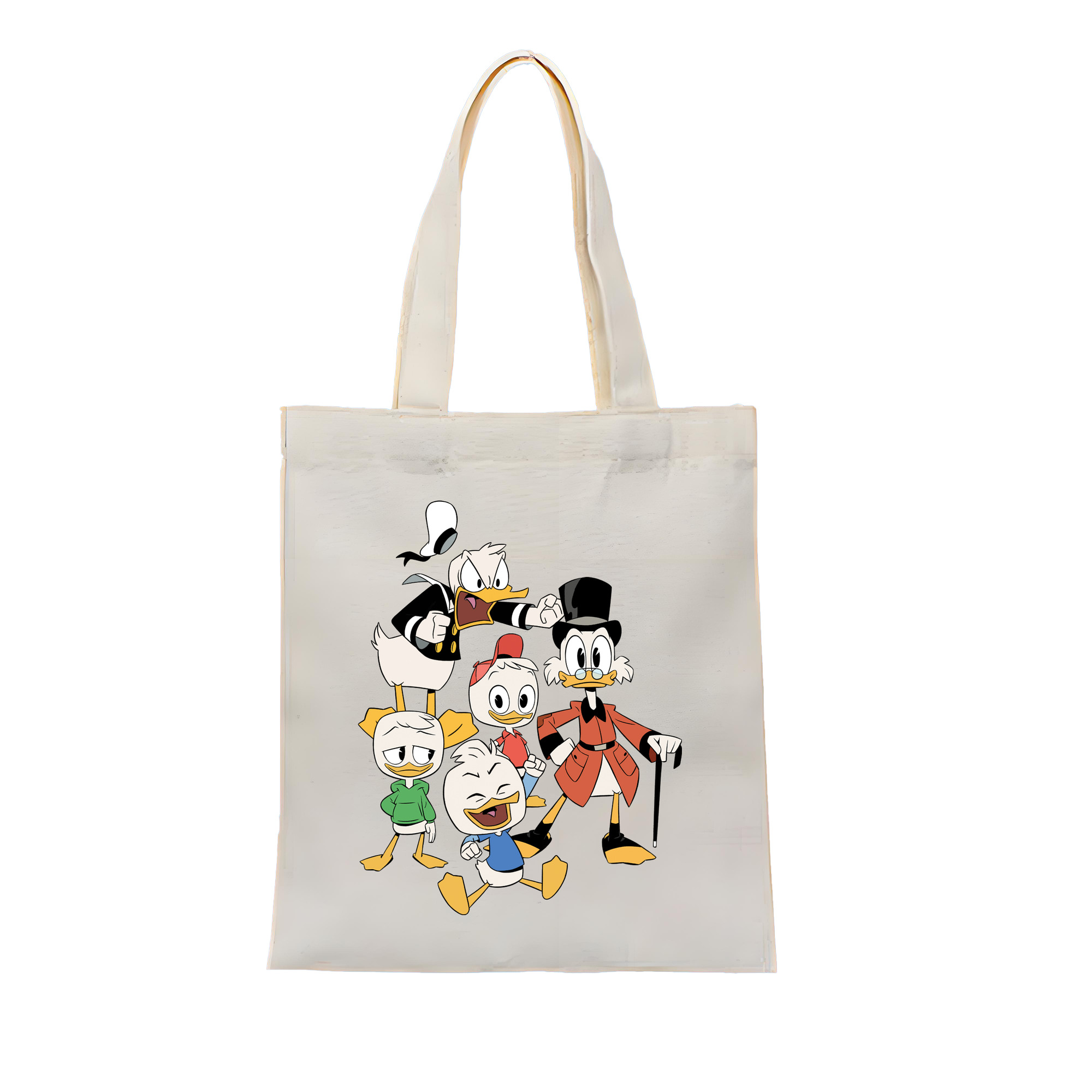 （画像用） ミッキーマウス Mickey Mouse 縦型キャンバス生地手提げバッグ　トートバッグ