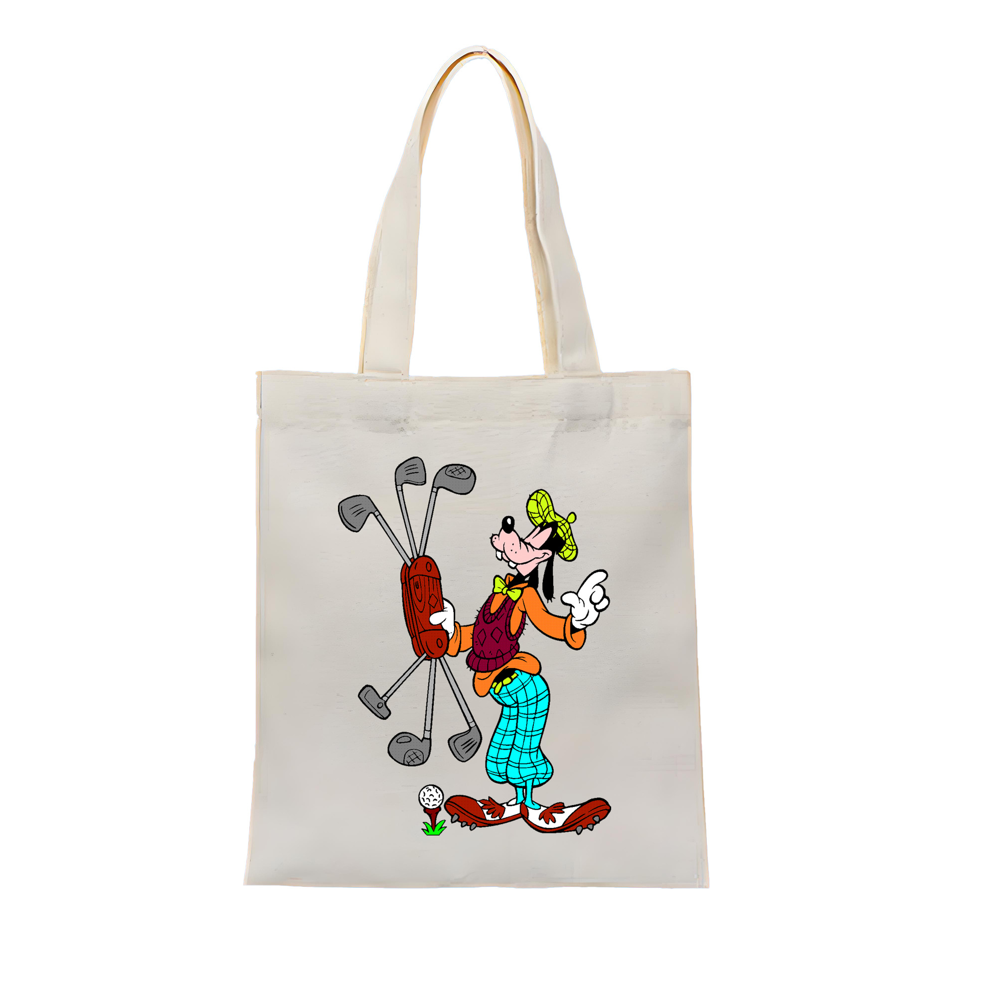 （画像用） ミッキーマウス Mickey Mouse 縦型キャンバス生地手提げバッグ　トートバッグ