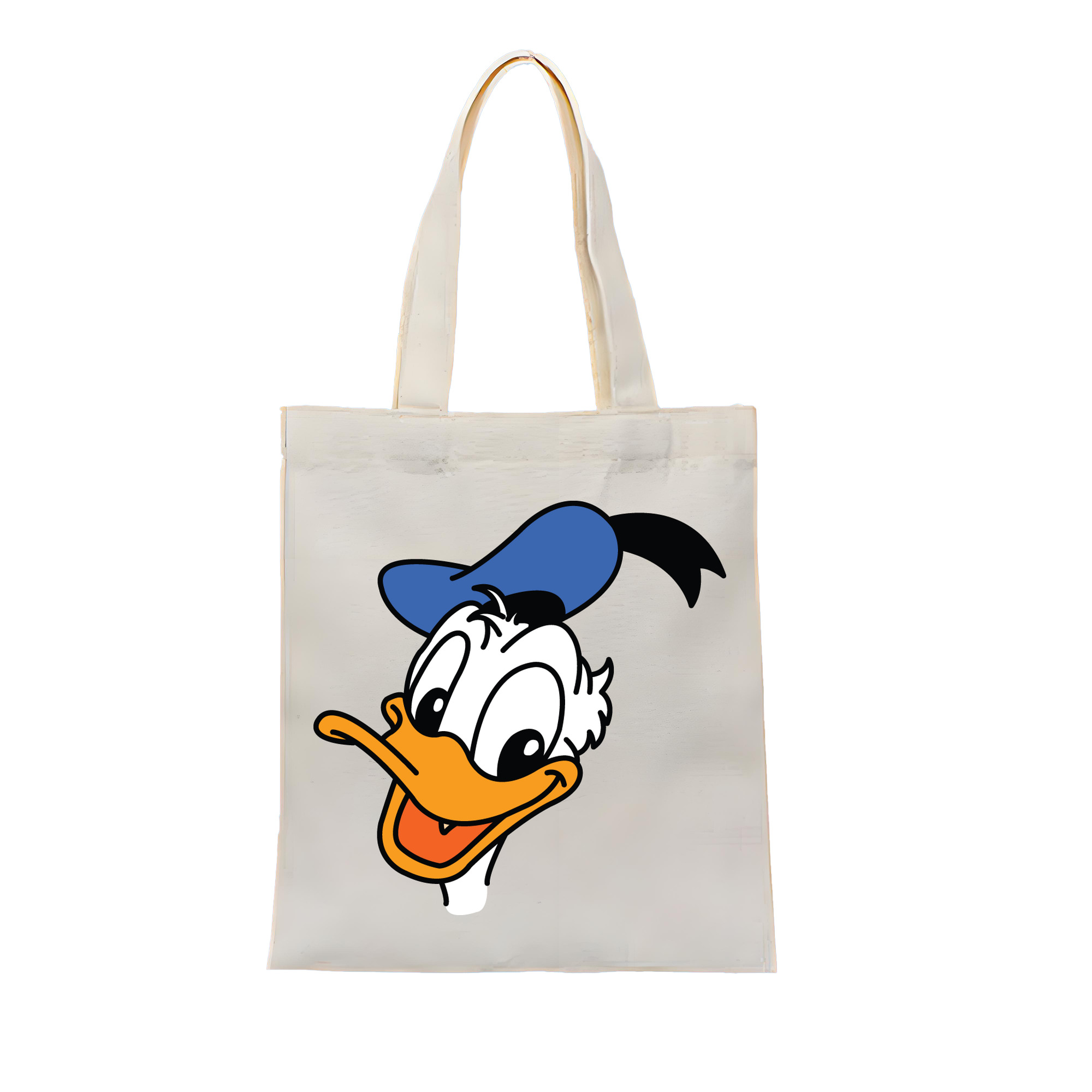 ミッキーマウス Mickey Mouse 縦型キャンバス生地手提げバッグ　トートバッグ