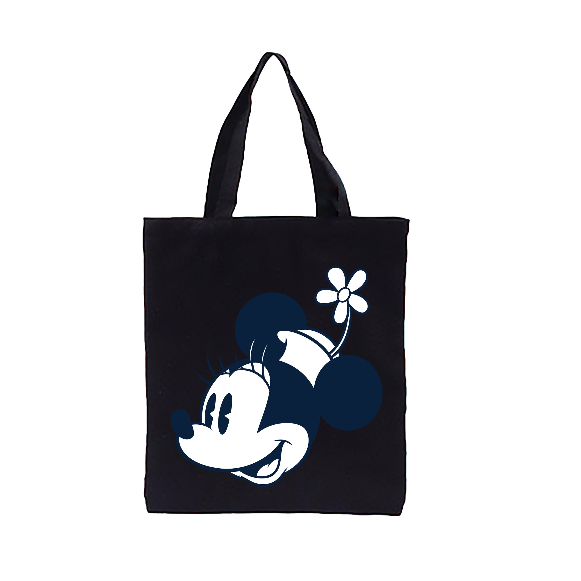 （画像用） ミッキーマウス Mickey Mouse 縦型キャンバス生地手提げバッグ　トートバッグ