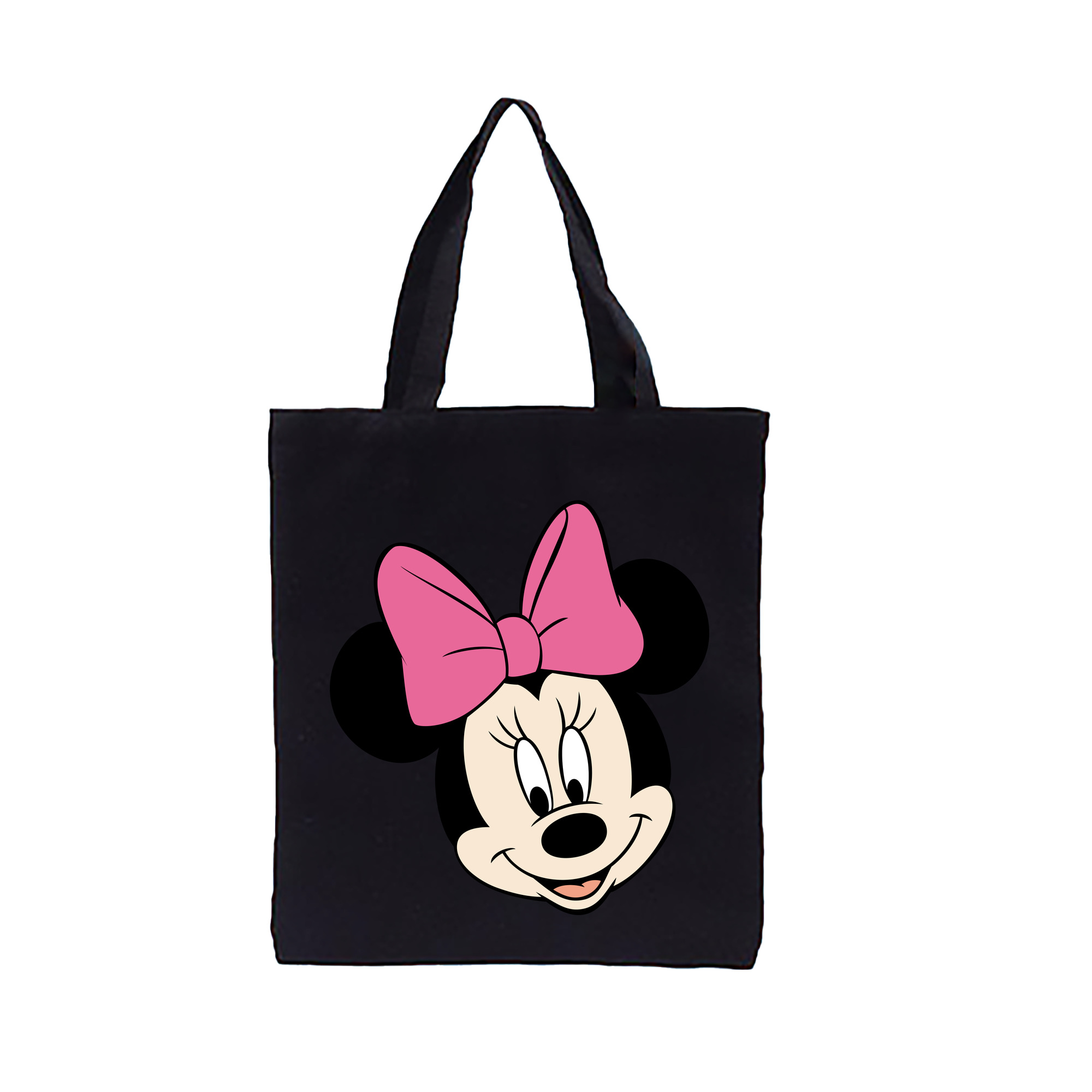 （画像用） ミッキーマウス Mickey Mouse 縦型キャンバス生地手提げバッグ　トートバッグ