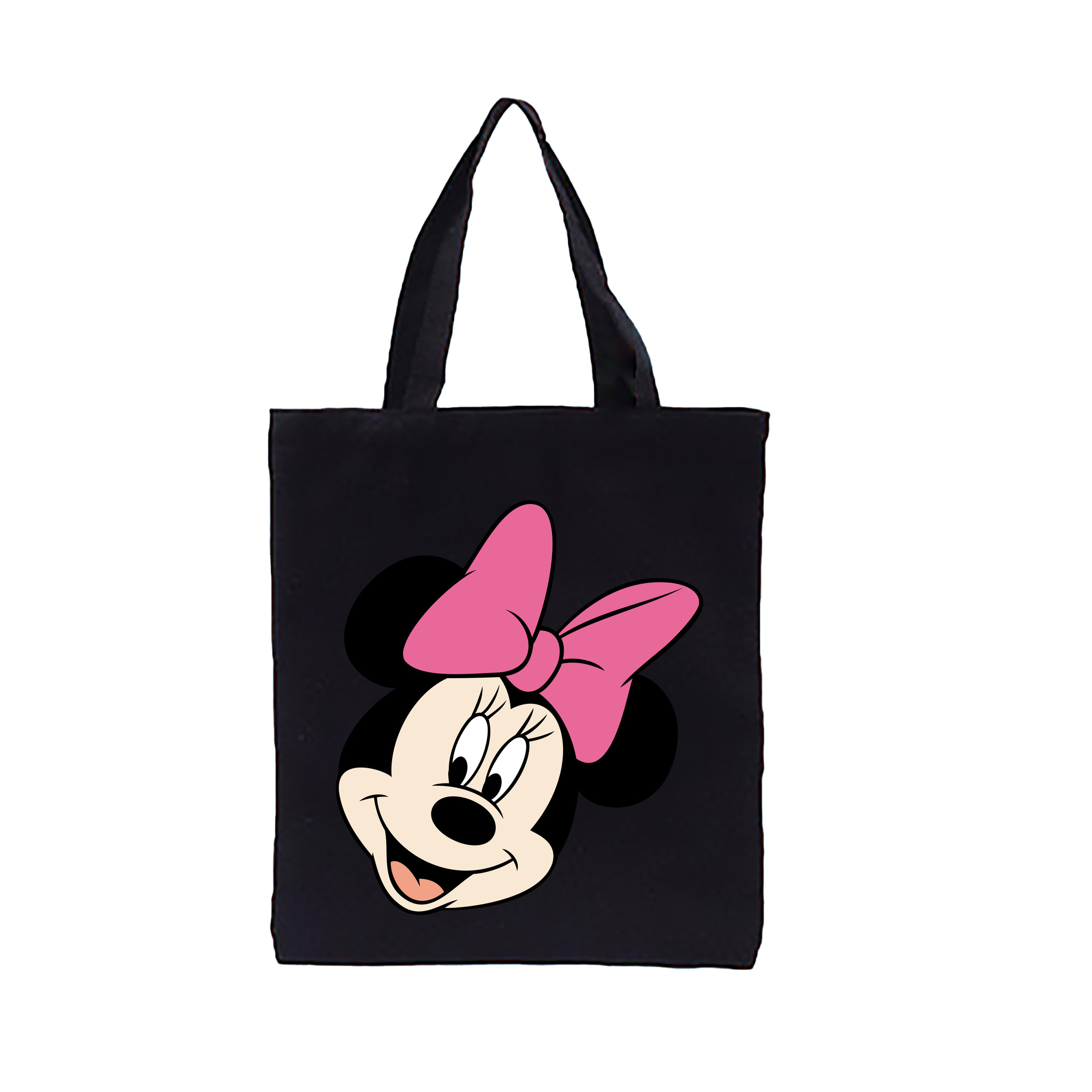 （画像用） ミッキーマウス Mickey Mouse 縦型キャンバス生地手提げバッグ　トートバッグ