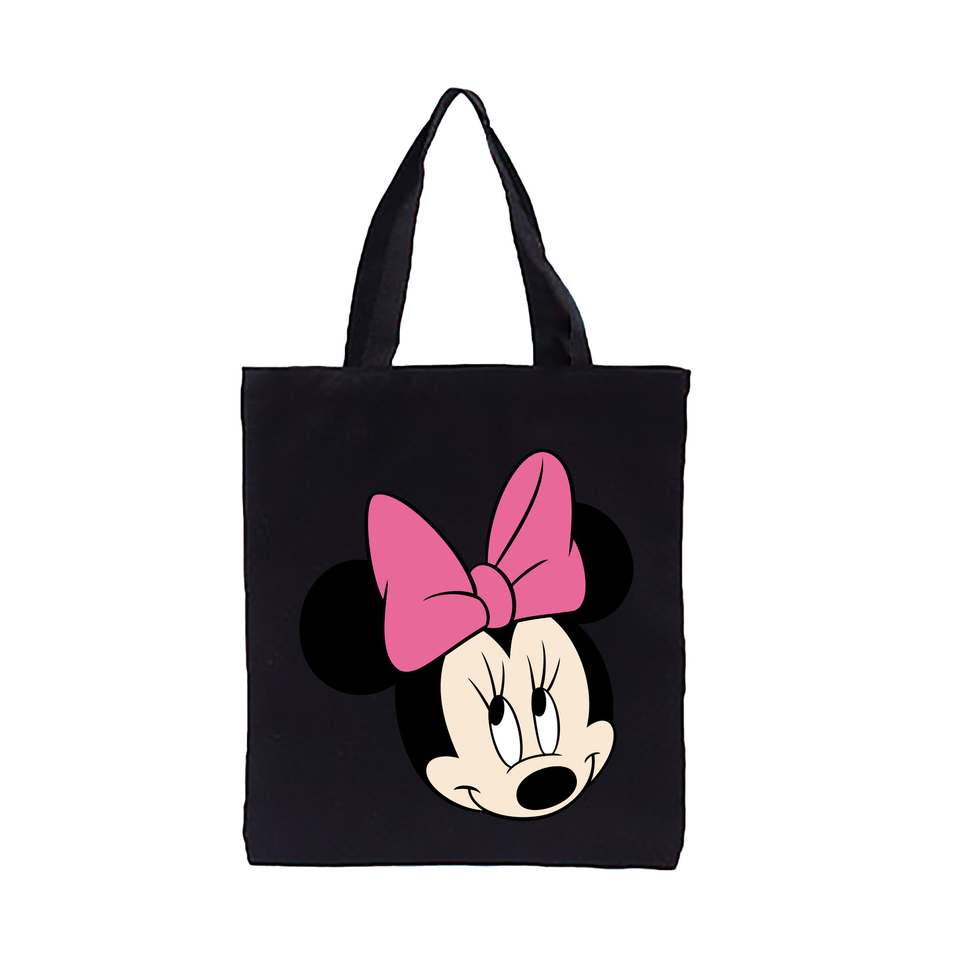 （画像用） ミッキーマウス Mickey Mouse 縦型キャンバス生地手提げバッグ　トートバッグ