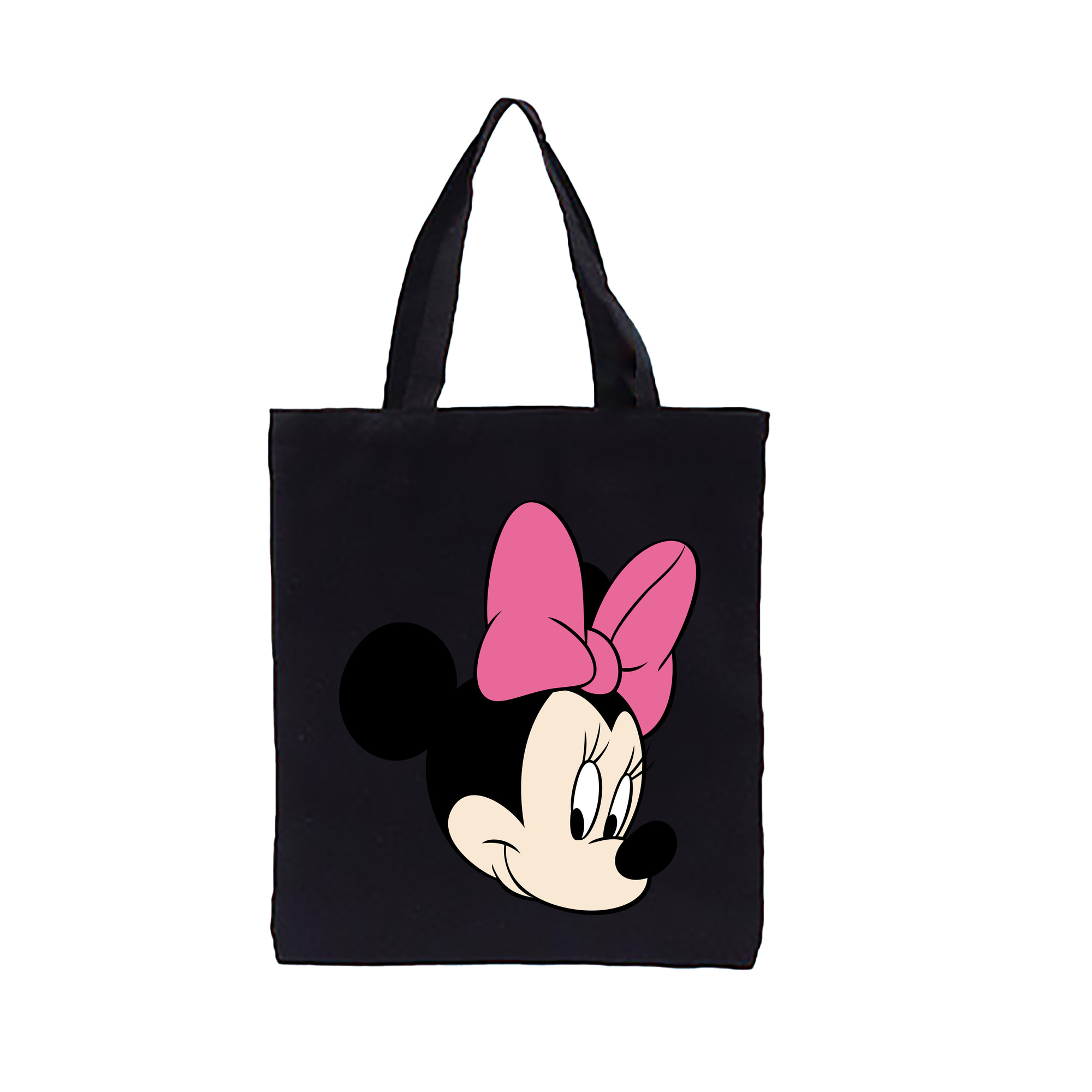 （画像用） ミッキーマウス Mickey Mouse 縦型キャンバス生地手提げバッグ　トートバッグ