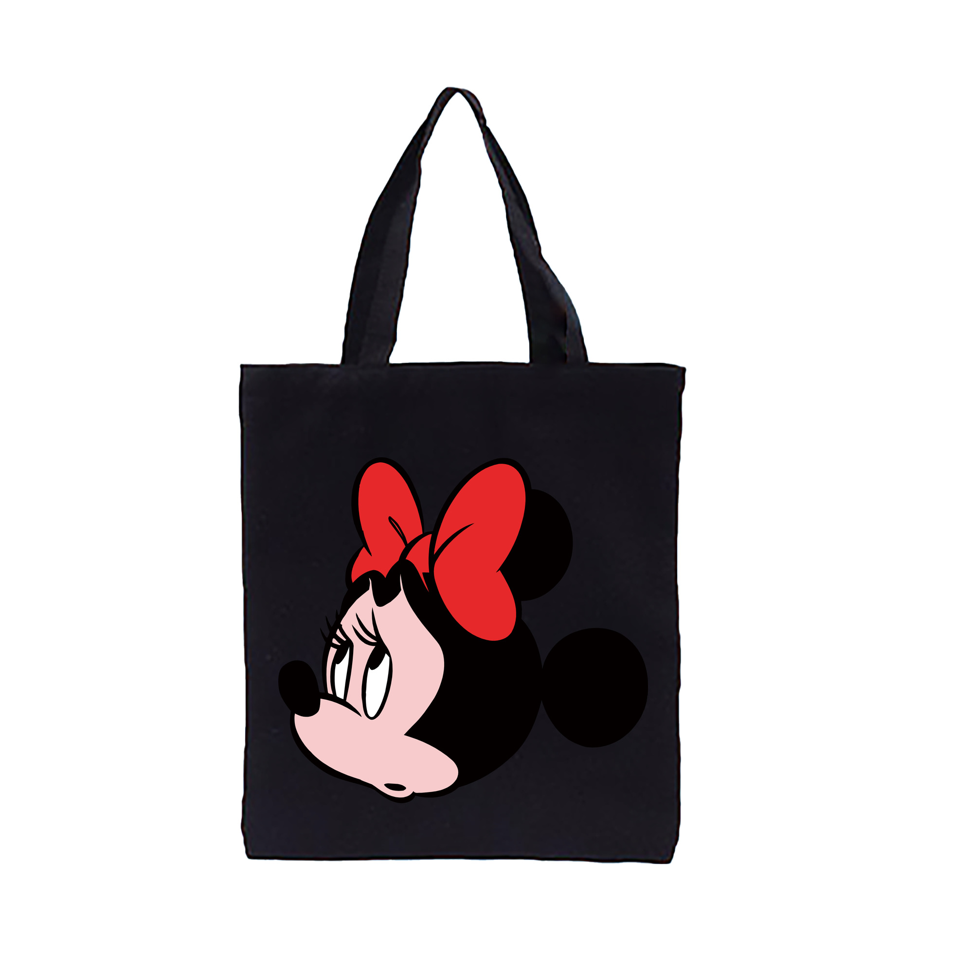 （画像用） ミッキーマウス Mickey Mouse 縦型キャンバス生地手提げバッグ　トートバッグ