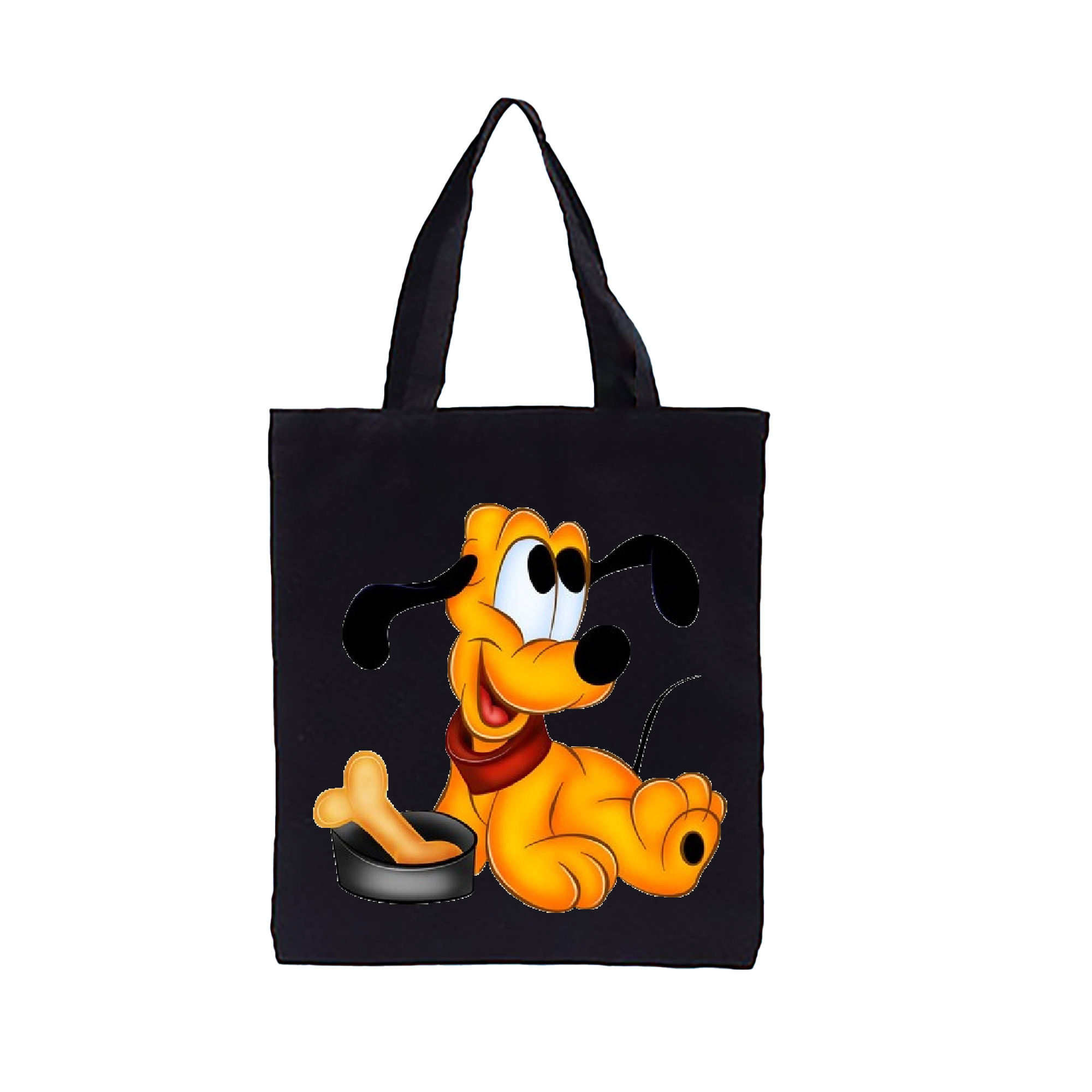 （画像用） ミッキーマウス Mickey Mouse 縦型キャンバス生地手提げバッグ　トートバッグ