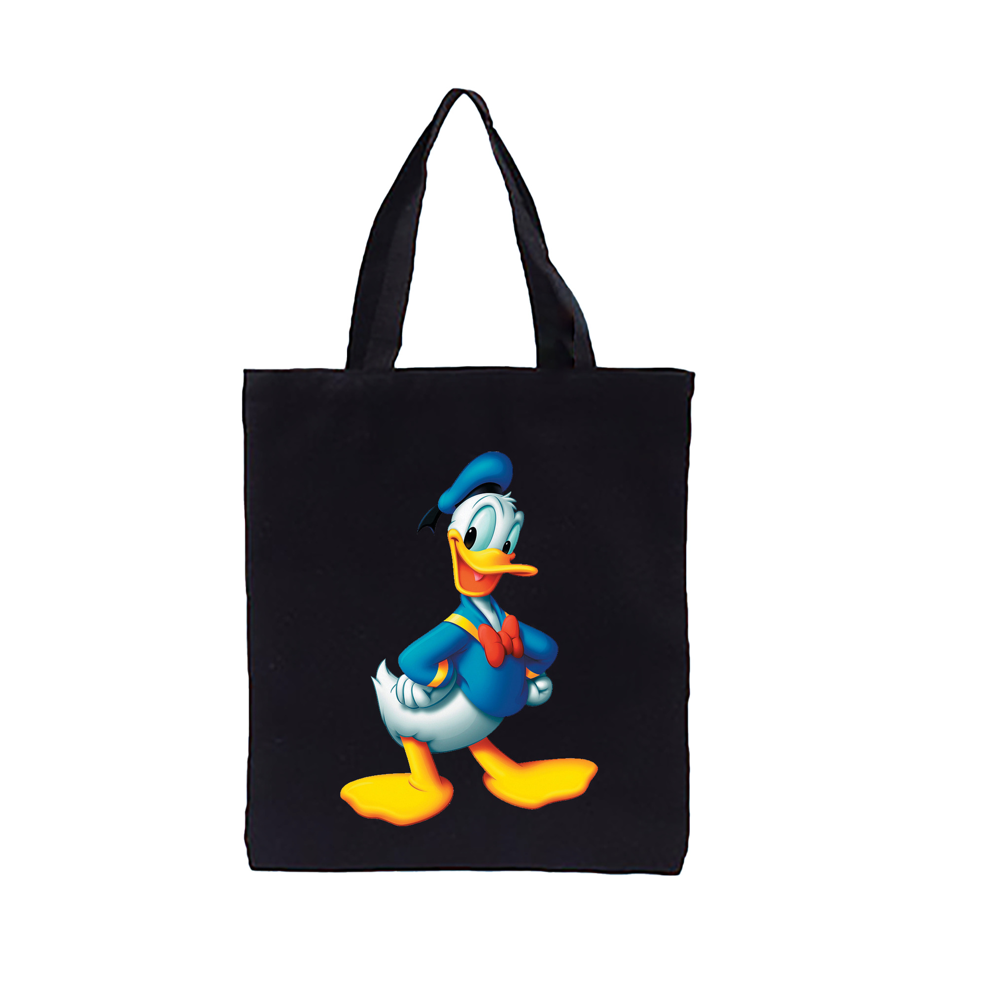（画像用） ミッキーマウス Mickey Mouse 縦型キャンバス生地手提げバッグ　トートバッグ