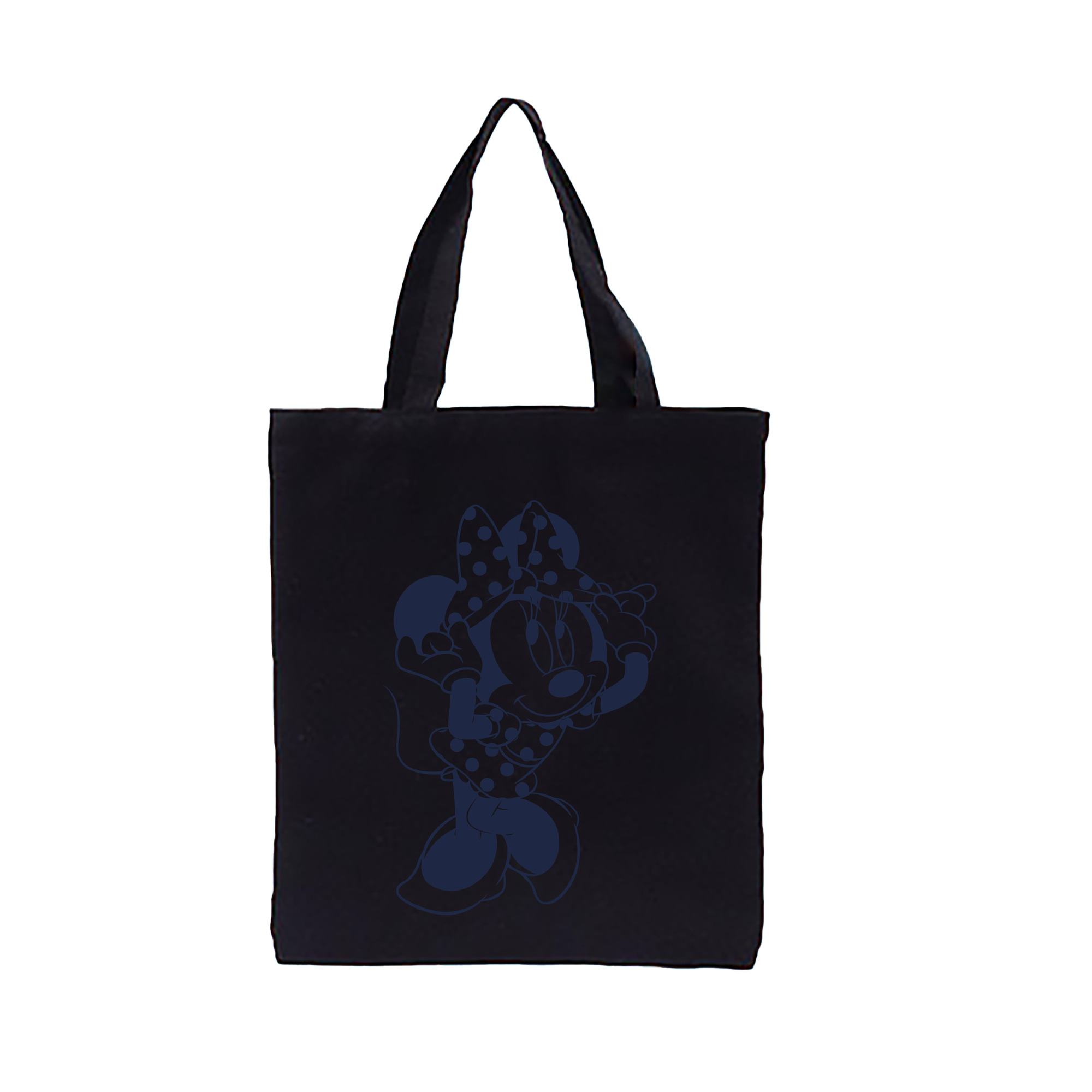 （画像用） ミッキーマウス Mickey Mouse 縦型キャンバス生地手提げバッグ　トートバッグ