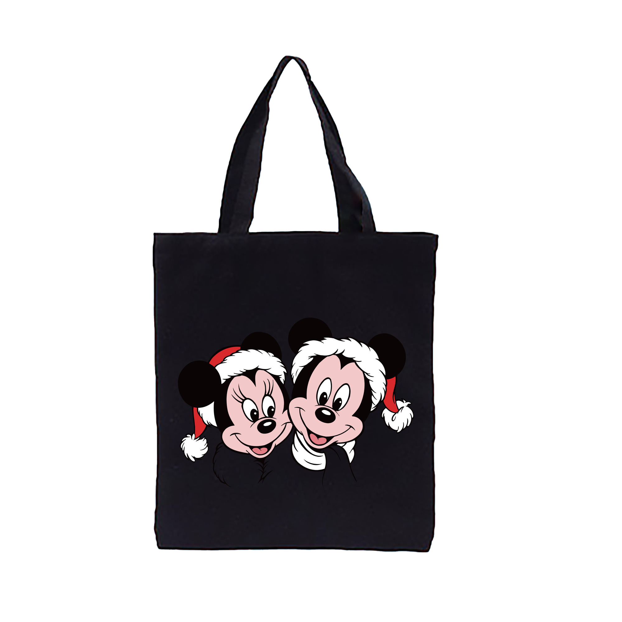 （画像用） ミッキーマウス Mickey Mouse 縦型キャンバス生地手提げバッグ　トートバッグ