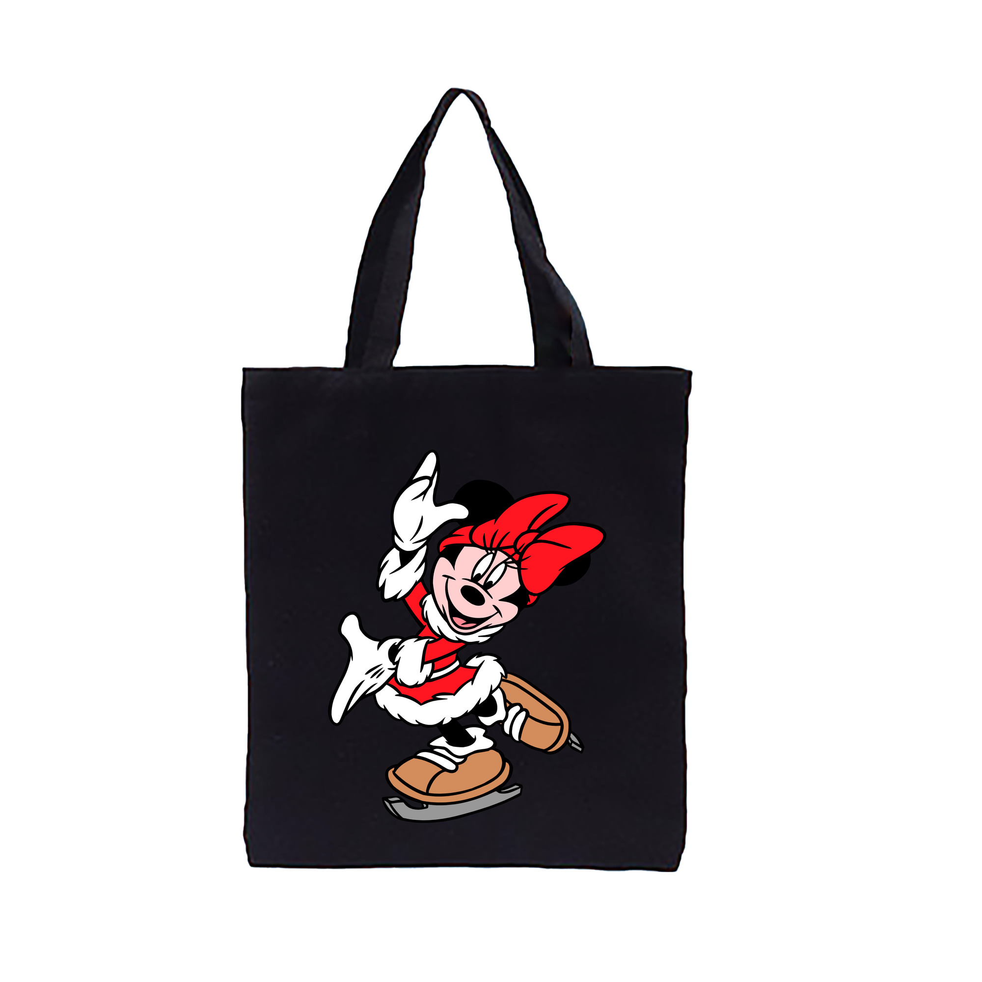 （画像用） ミッキーマウス Mickey Mouse 縦型キャンバス生地手提げバッグ　トートバッグ