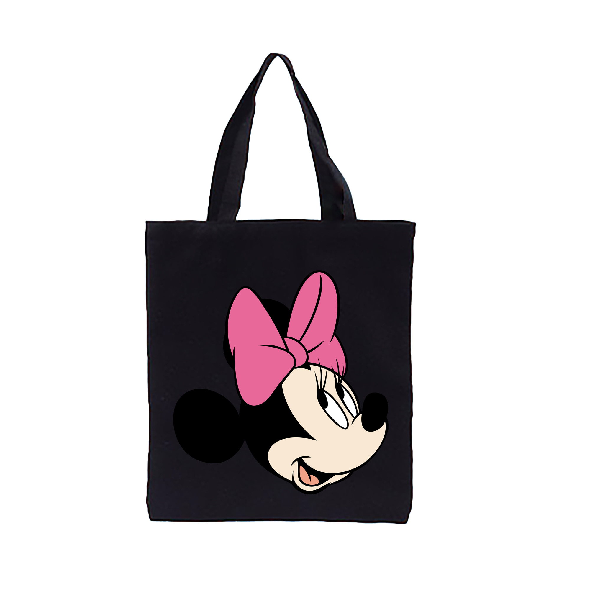 （画像用） ミッキーマウス Mickey Mouse 縦型キャンバス生地手提げバッグ　トートバッグ