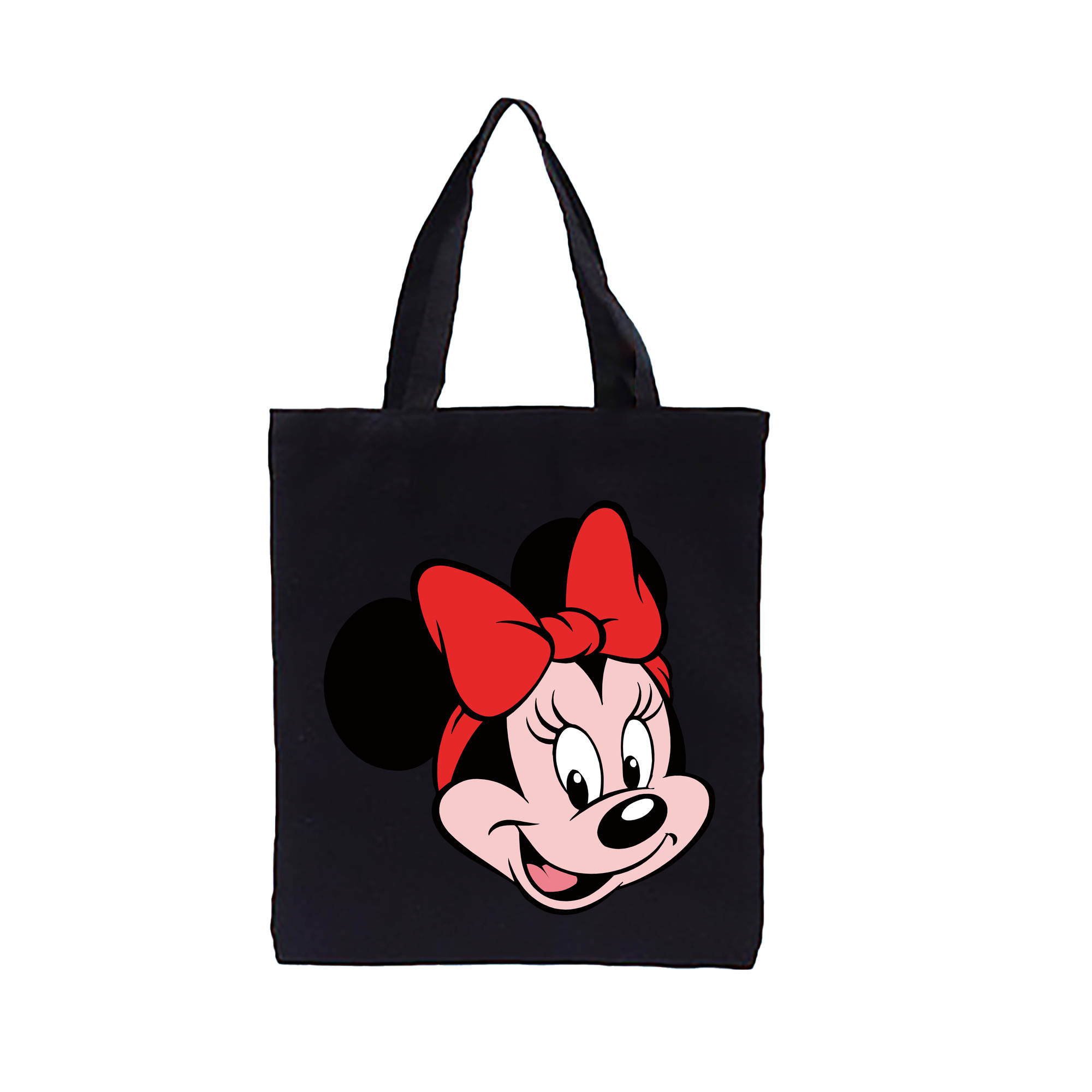 （画像用） ミッキーマウス Mickey Mouse 縦型キャンバス生地手提げバッグ　トートバッグ