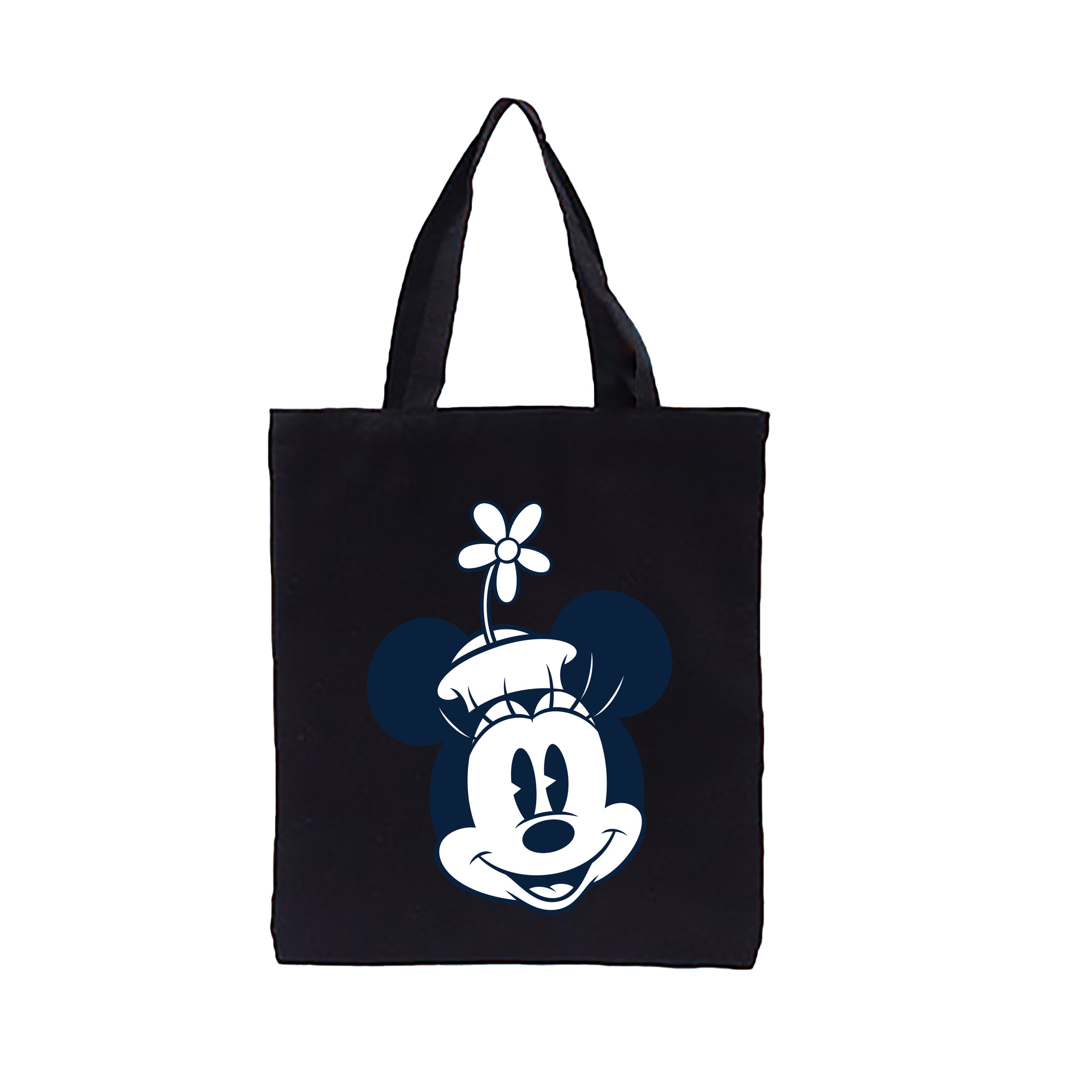 （画像用） ミッキーマウス Mickey Mouse 縦型キャンバス生地手提げバッグ　トートバッグ