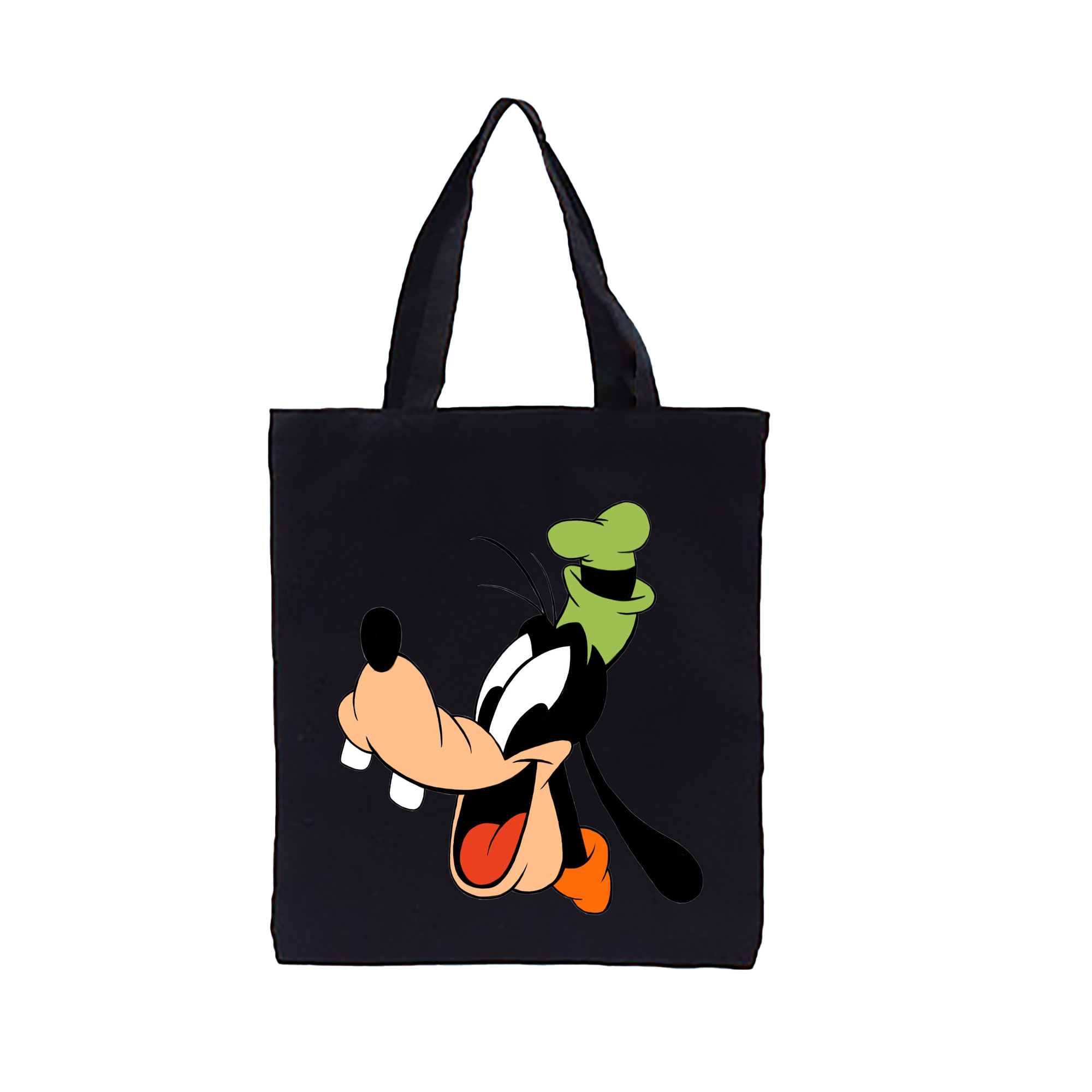 （画像用） ミッキーマウス Mickey Mouse 縦型キャンバス生地手提げバッグ　トートバッグ