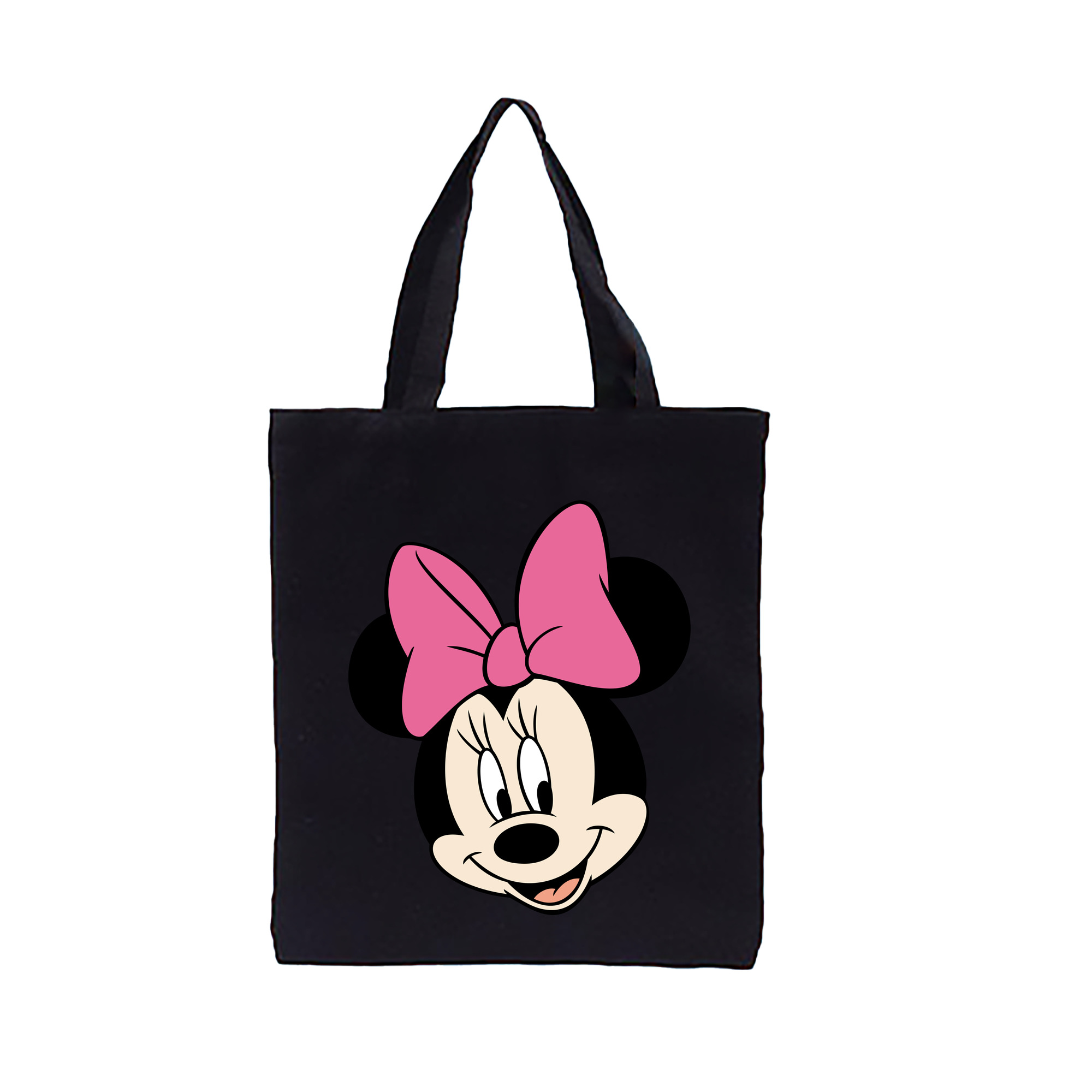 （画像用） ミッキーマウス Mickey Mouse 縦型キャンバス生地手提げバッグ　トートバッグ