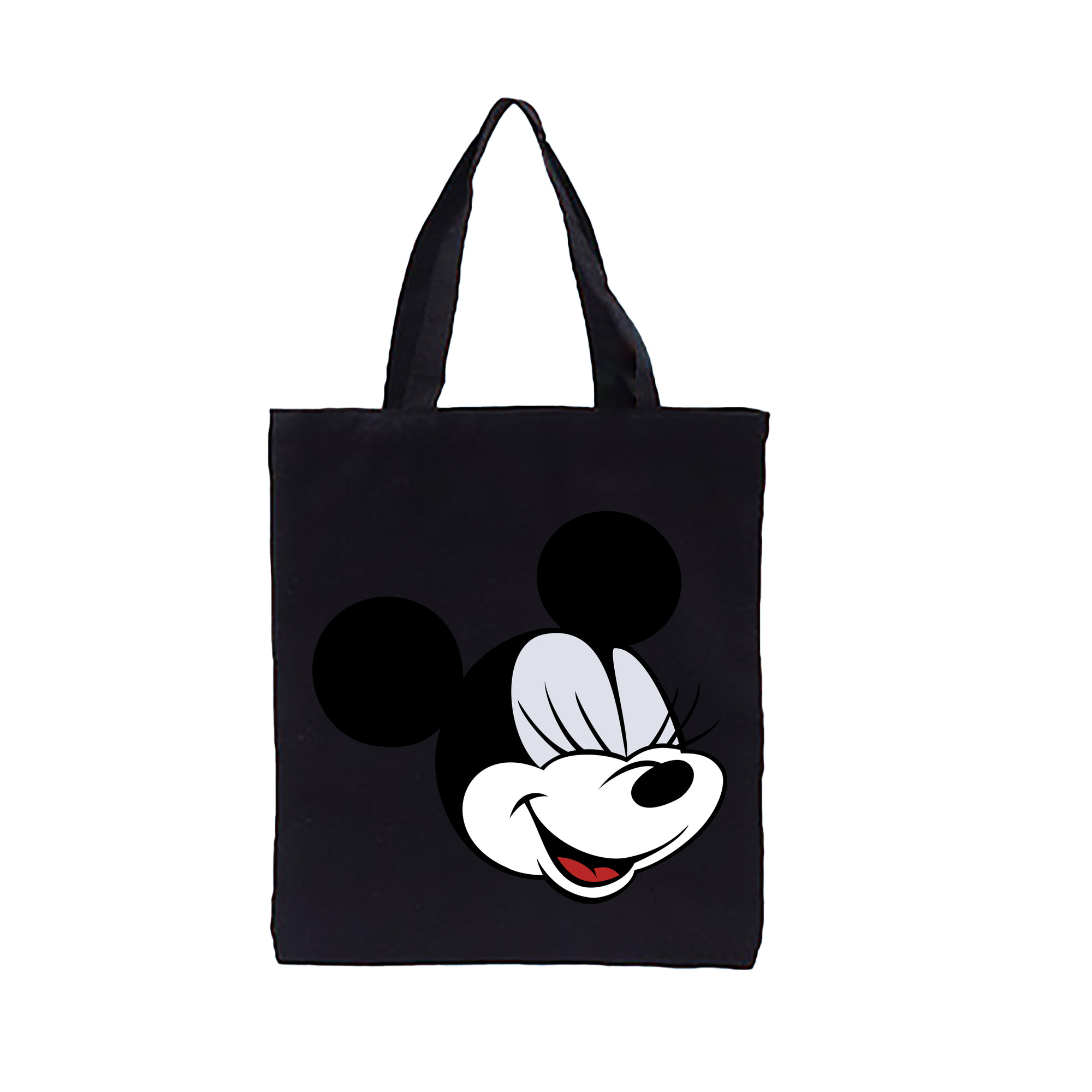 （画像用） ミッキーマウス Mickey Mouse 縦型キャンバス生地手提げバッグ　トートバッグ
