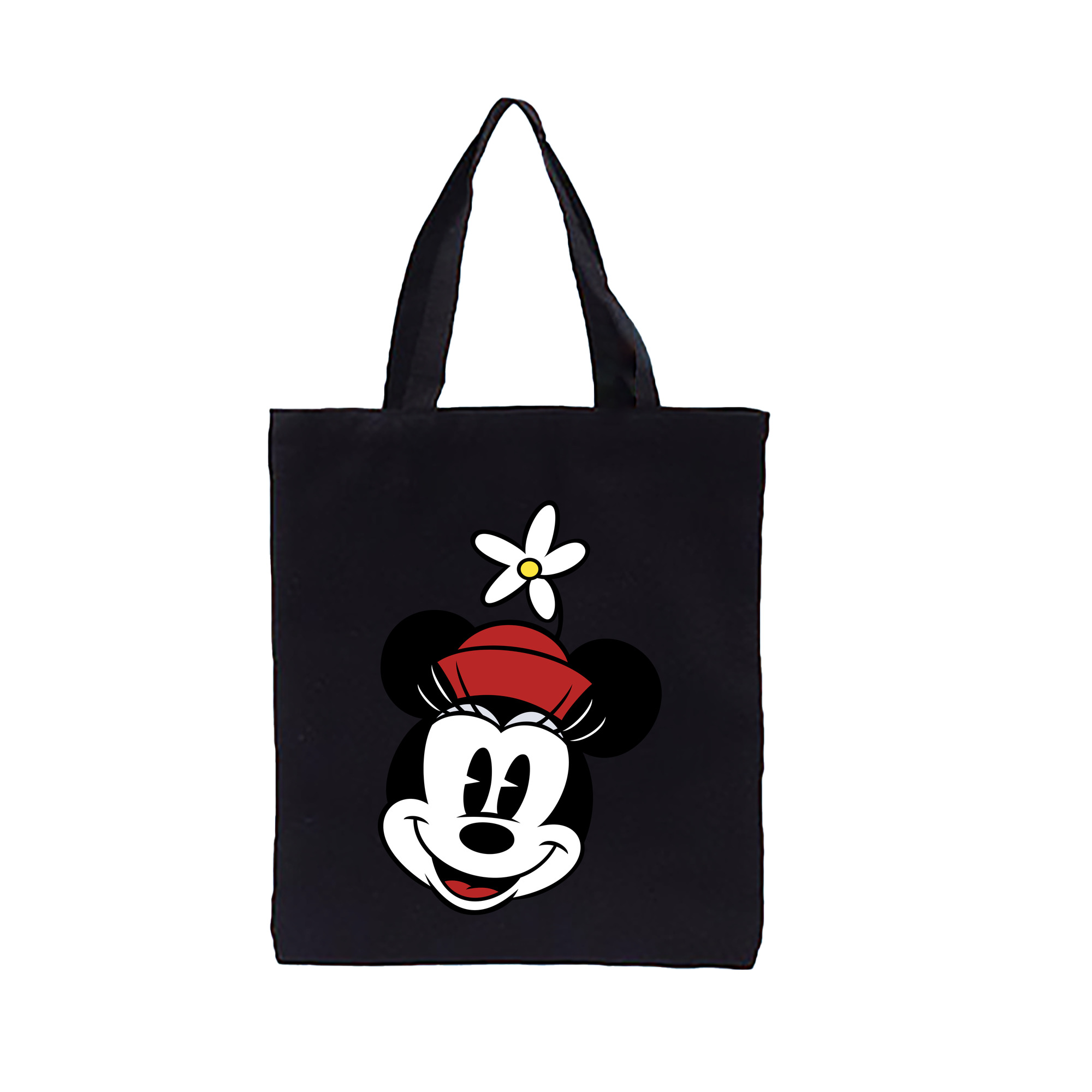 ミッキーマウス Mickey Mouse 縦型キャンバス生地手提げバッグ　トートバッグ