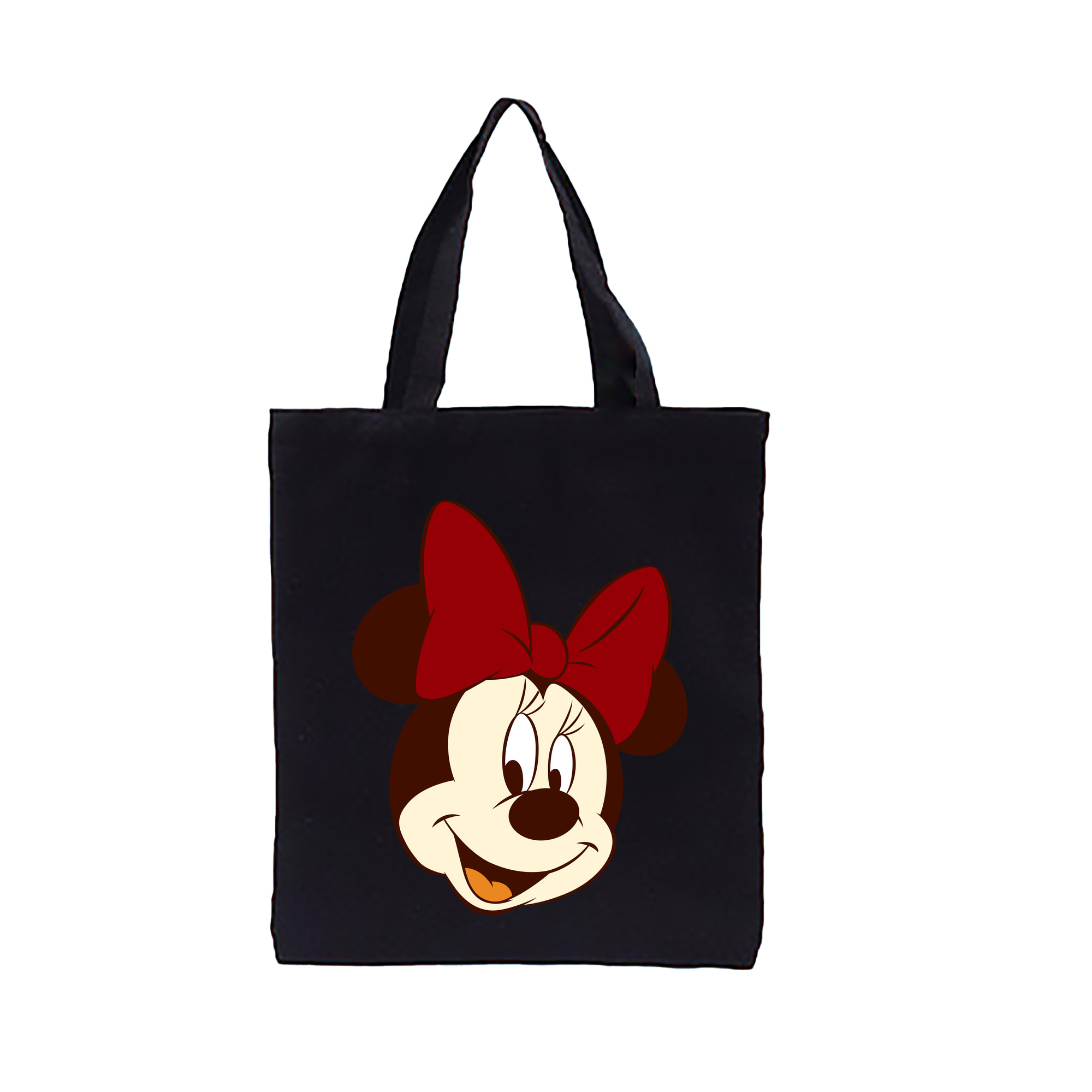 （画像用） ミッキーマウス Mickey Mouse 縦型キャンバス生地手提げバッグ　トートバッグ