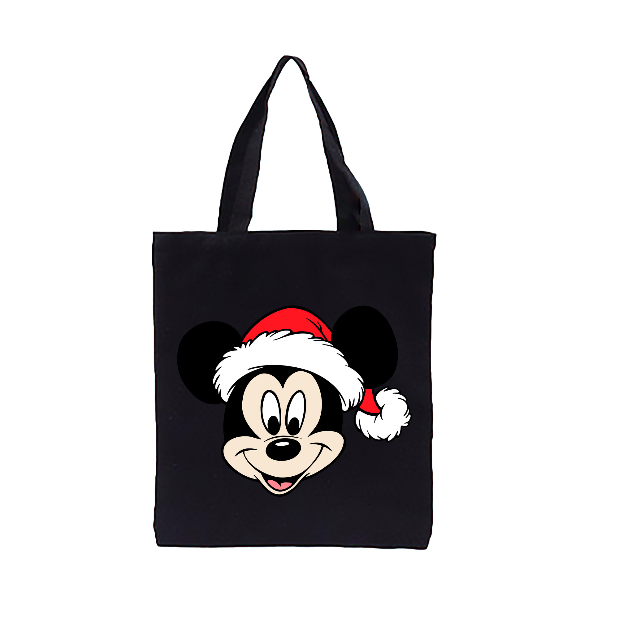（画像用） ミッキーマウス Mickey Mouse 縦型キャンバス生地手提げバッグ　トートバッグ