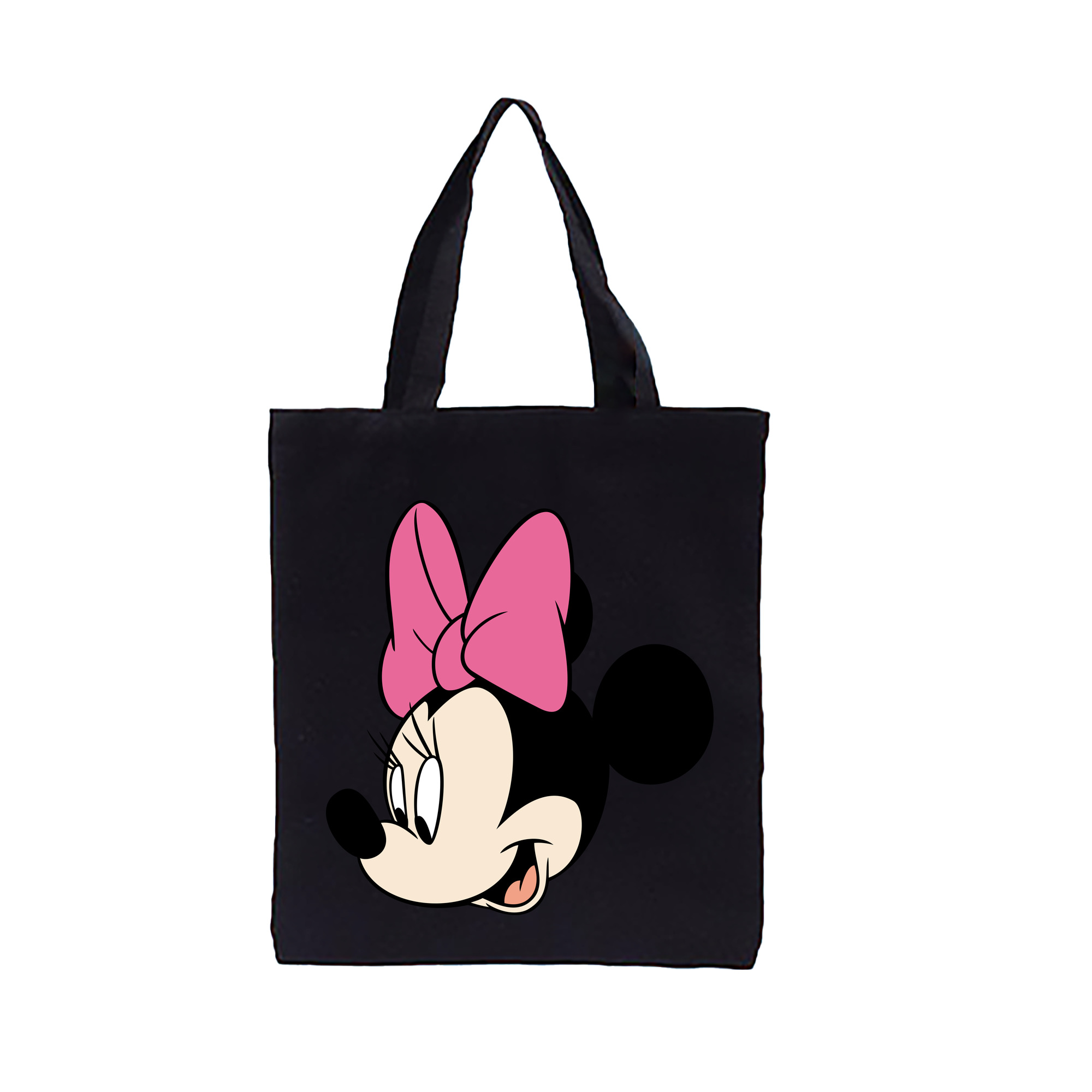（画像用） ミッキーマウス Mickey Mouse 縦型キャンバス生地手提げバッグ　トートバッグ