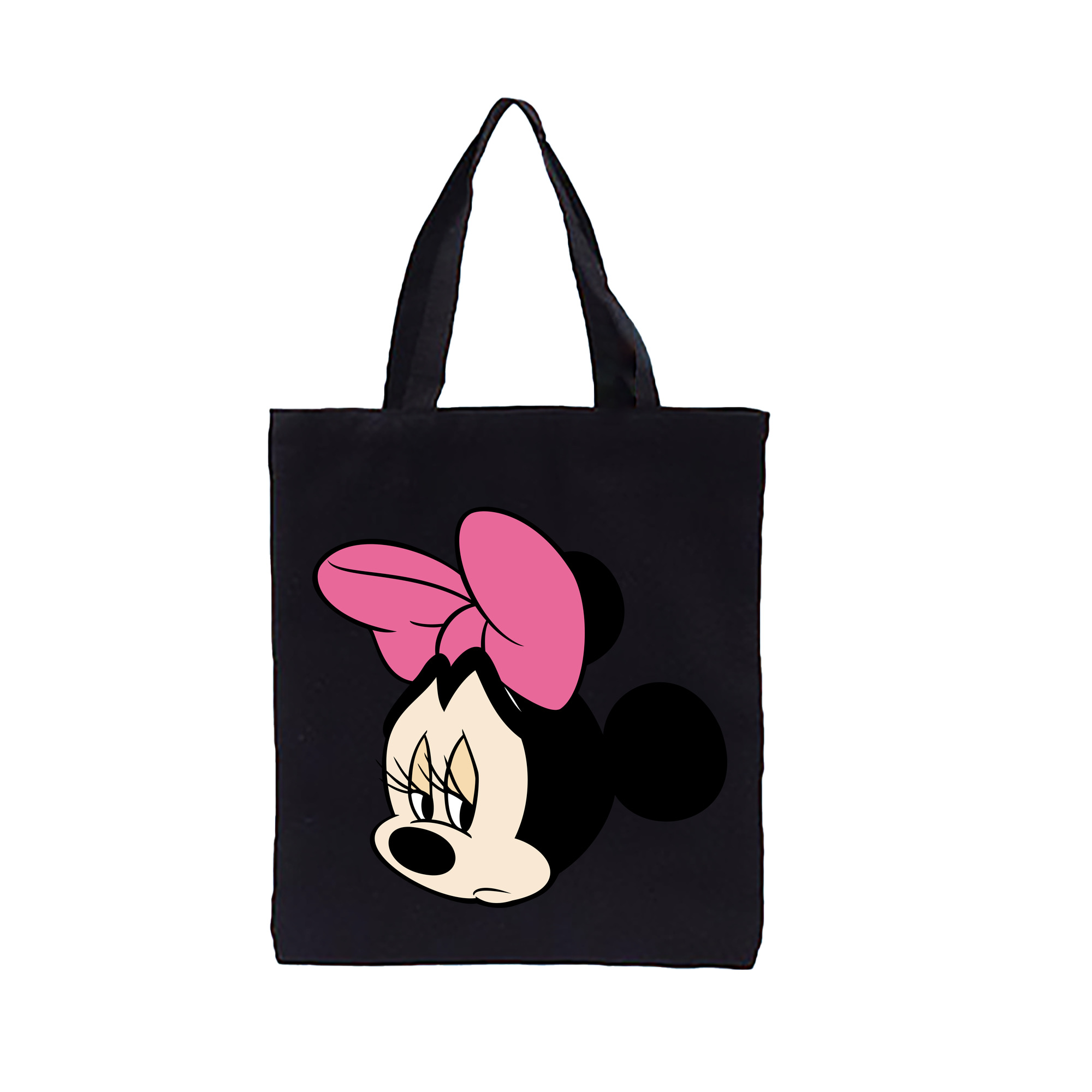 （画像用） ミッキーマウス Mickey Mouse 縦型キャンバス生地手提げバッグ　トートバッグ