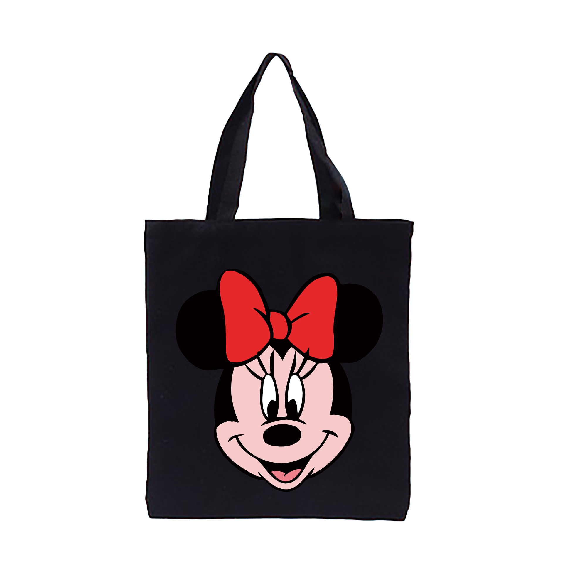 （画像用） ミッキーマウス Mickey Mouse 縦型キャンバス生地手提げバッグ　トートバッグ