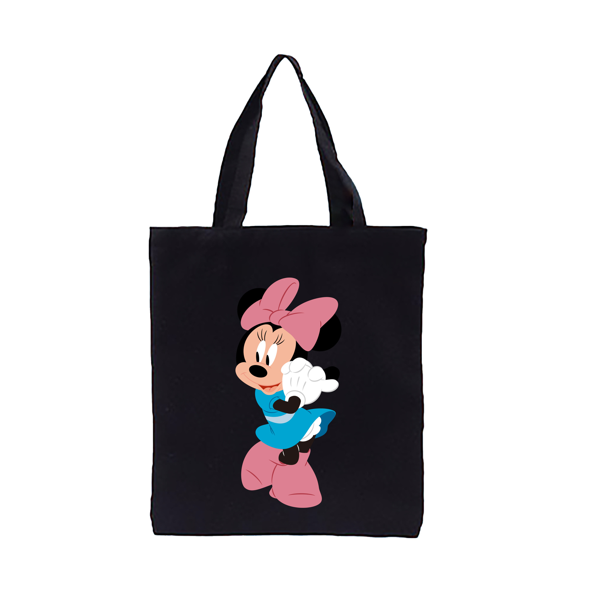 （画像用） ミッキーマウス Mickey Mouse 縦型キャンバス生地手提げバッグ　トートバッグ