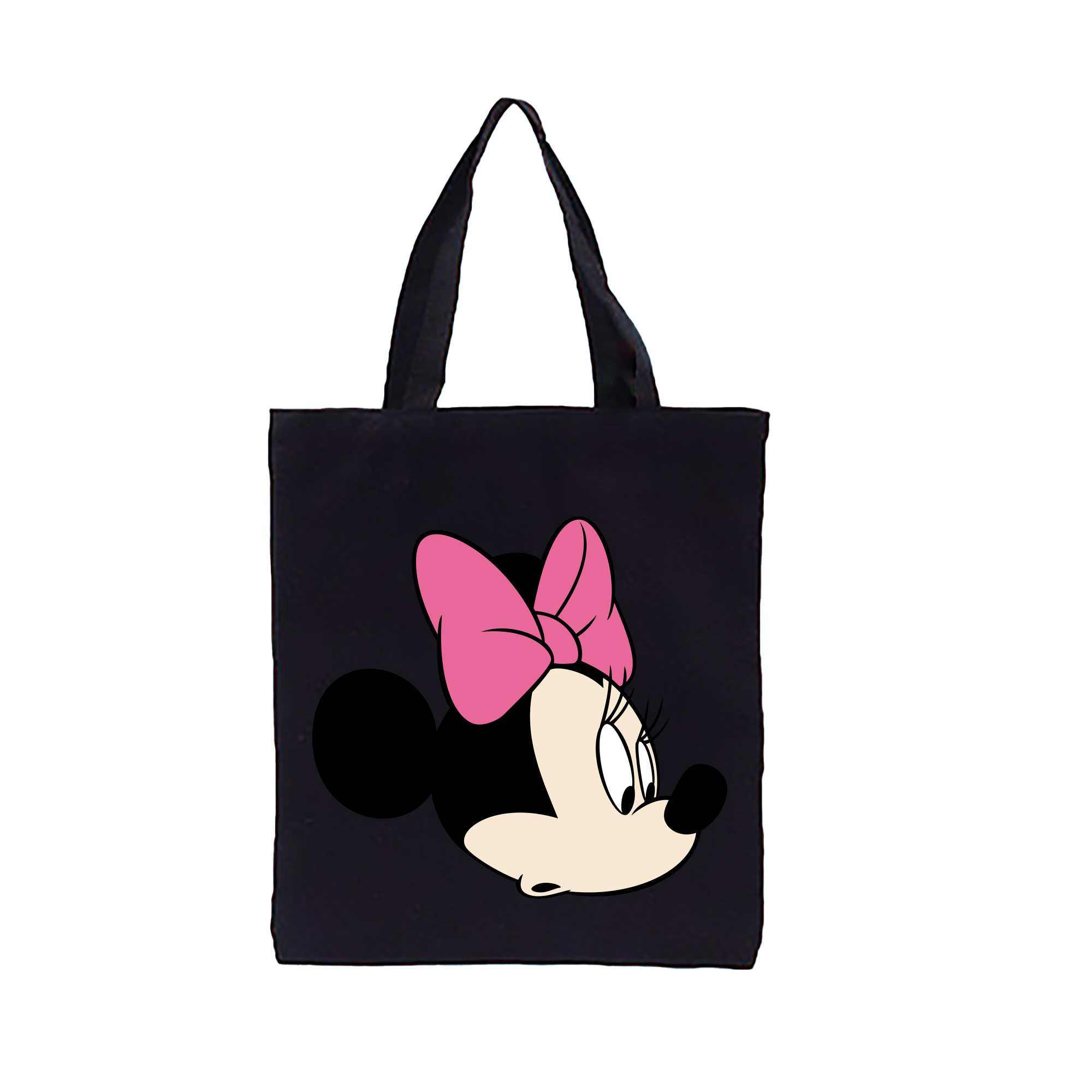（画像用） ミッキーマウス Mickey Mouse 縦型キャンバス生地手提げバッグ　トートバッグ