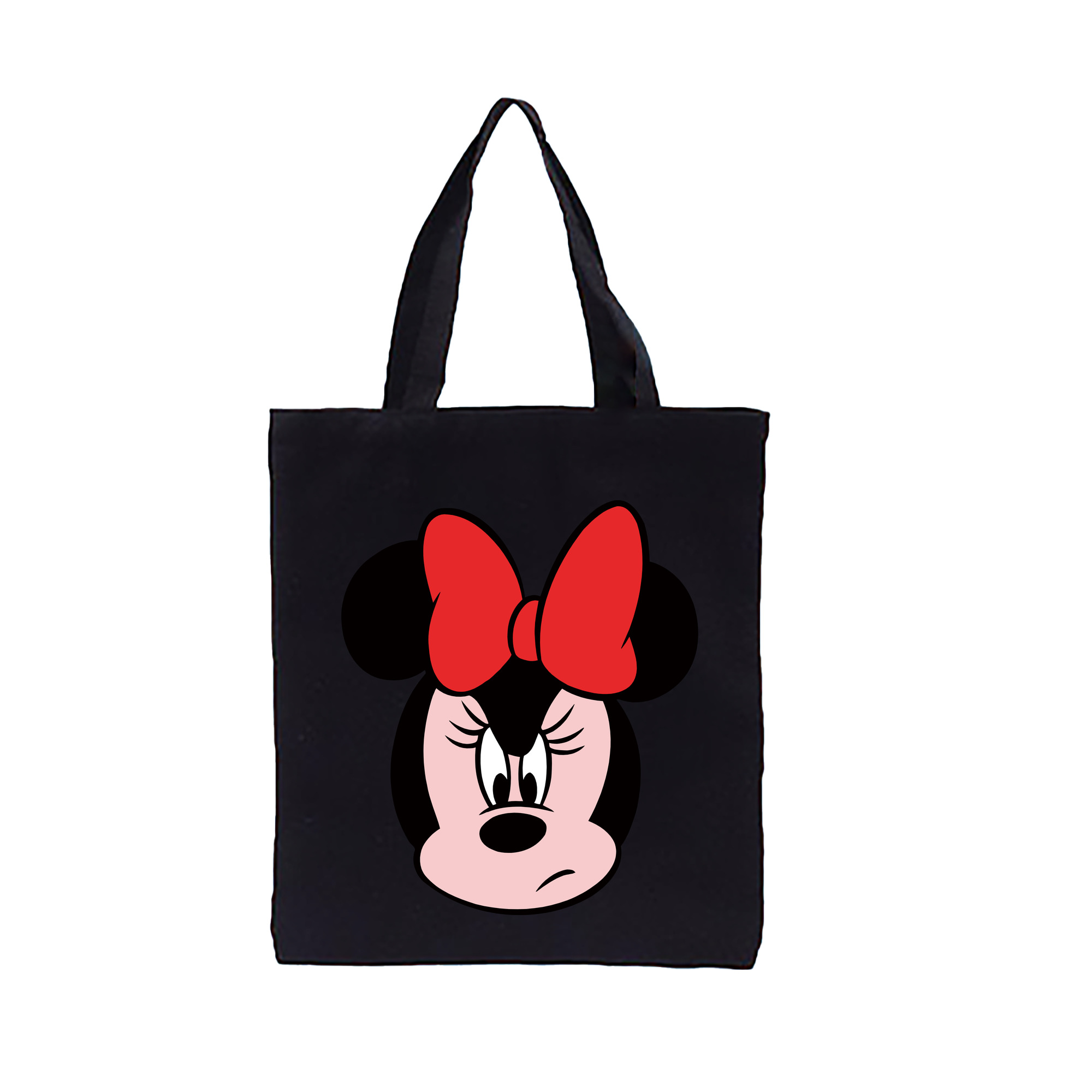 ミッキーマウス Mickey Mouse 縦型キャンバス生地手提げバッグ　トートバッグ