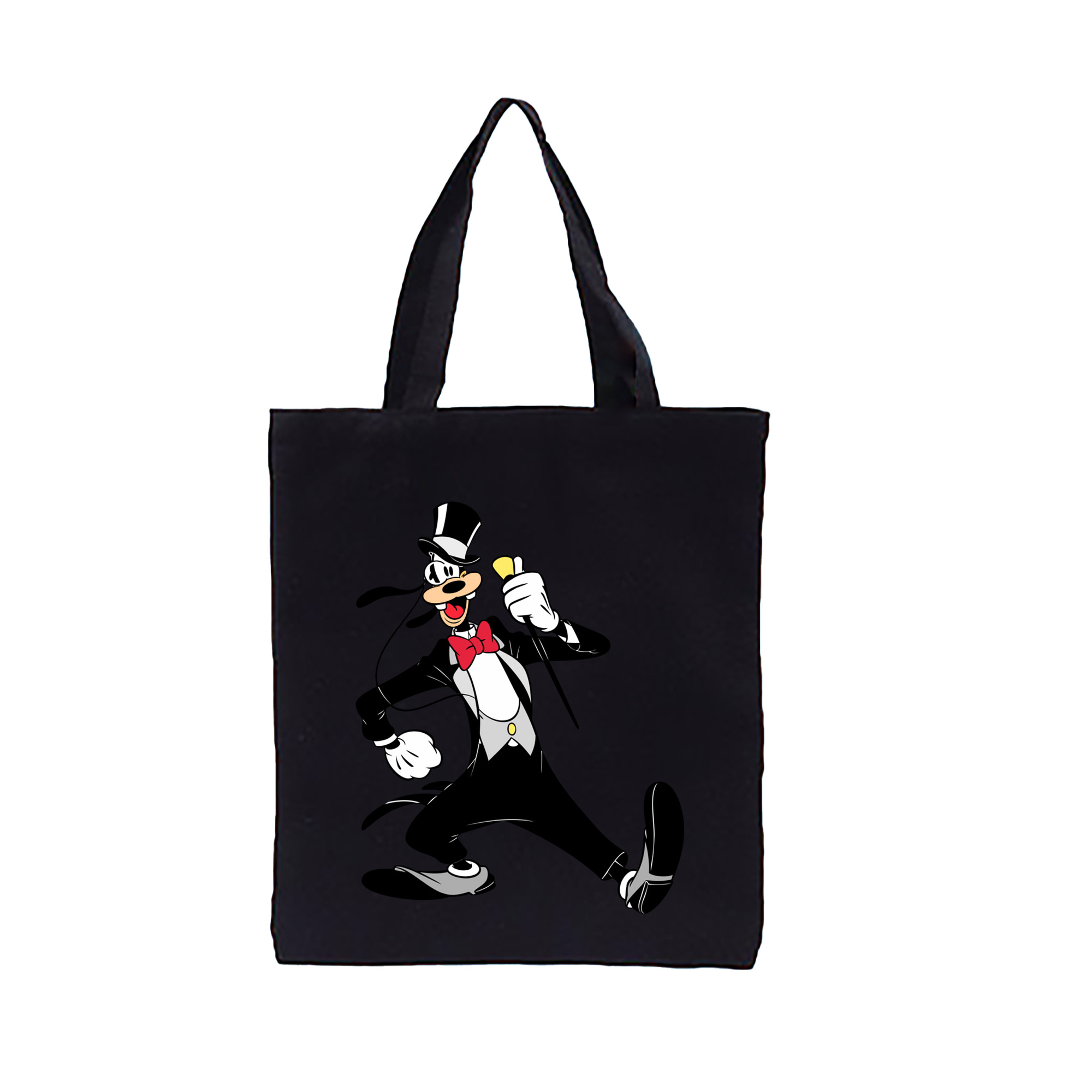 （画像用） ミッキーマウス Mickey Mouse 縦型キャンバス生地手提げバッグ　トートバッグ