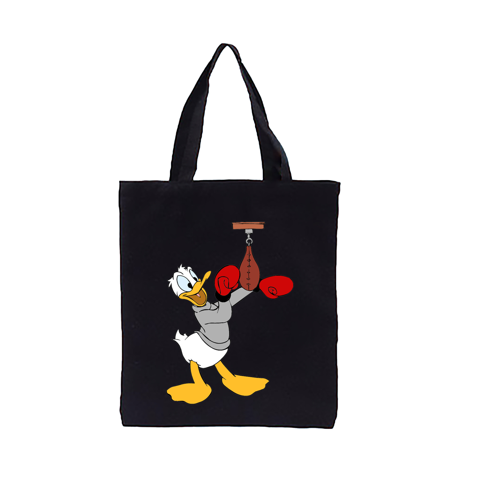 ミッキーマウス Mickey Mouse 縦型キャンバス生地手提げバッグ　トートバッグ
