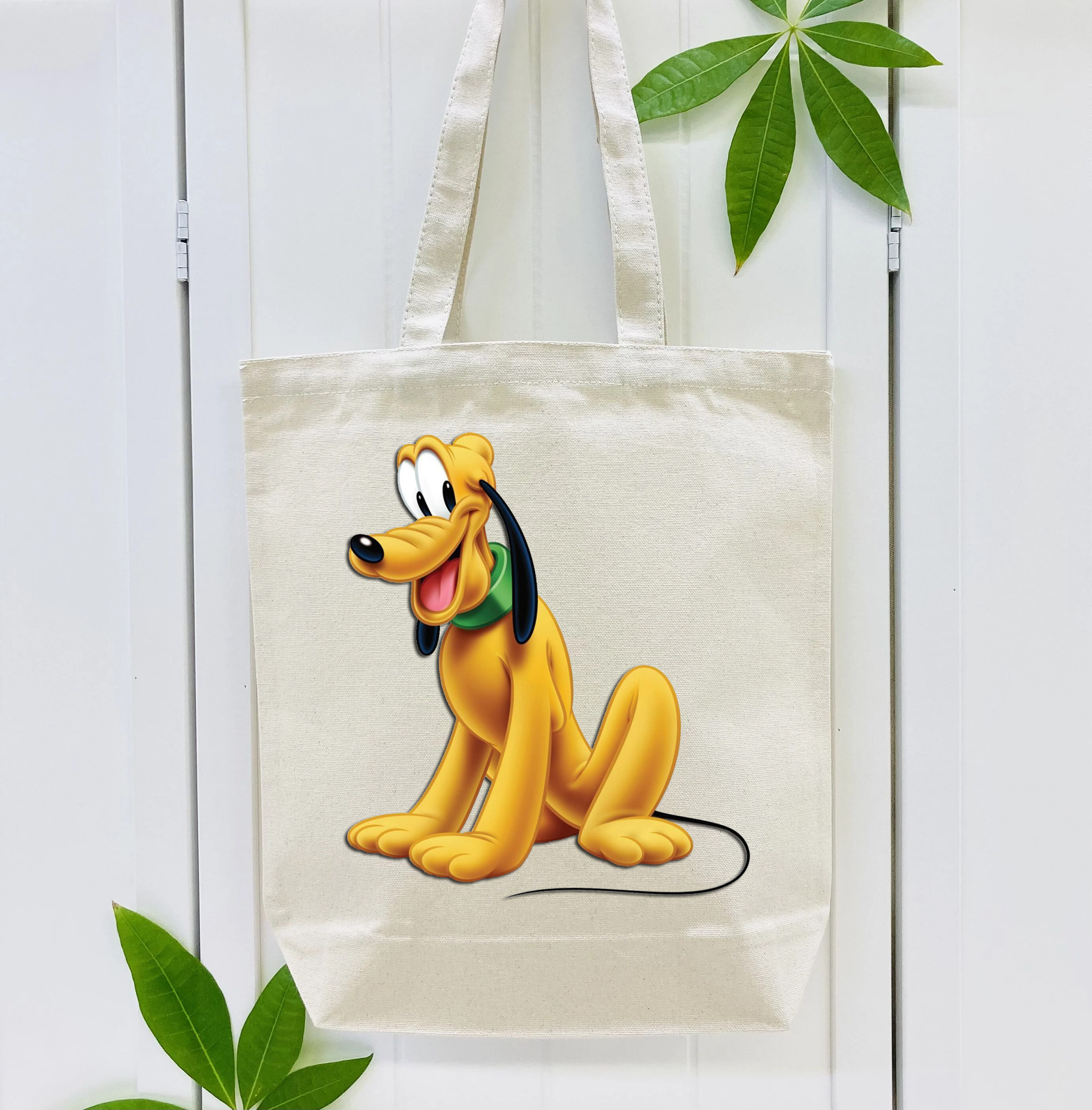 ミッキーマウス Mickey Mouse 縦型キャンバス生地手提げバッグ　トートバッグ