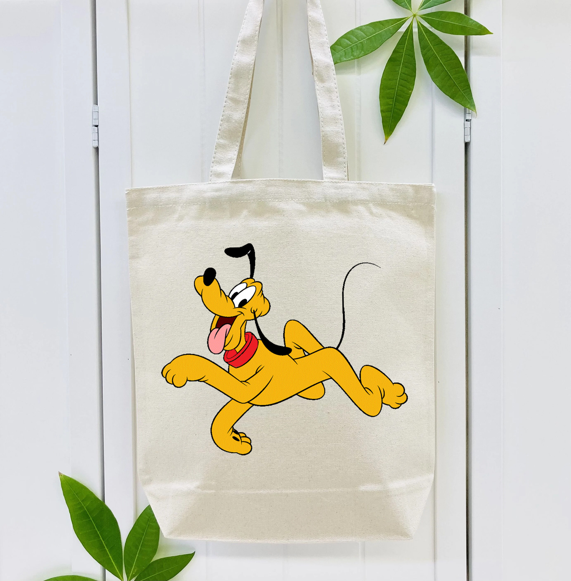 ミッキーマウス Mickey Mouse 縦型キャンバス生地手提げバッグ　トートバッグ