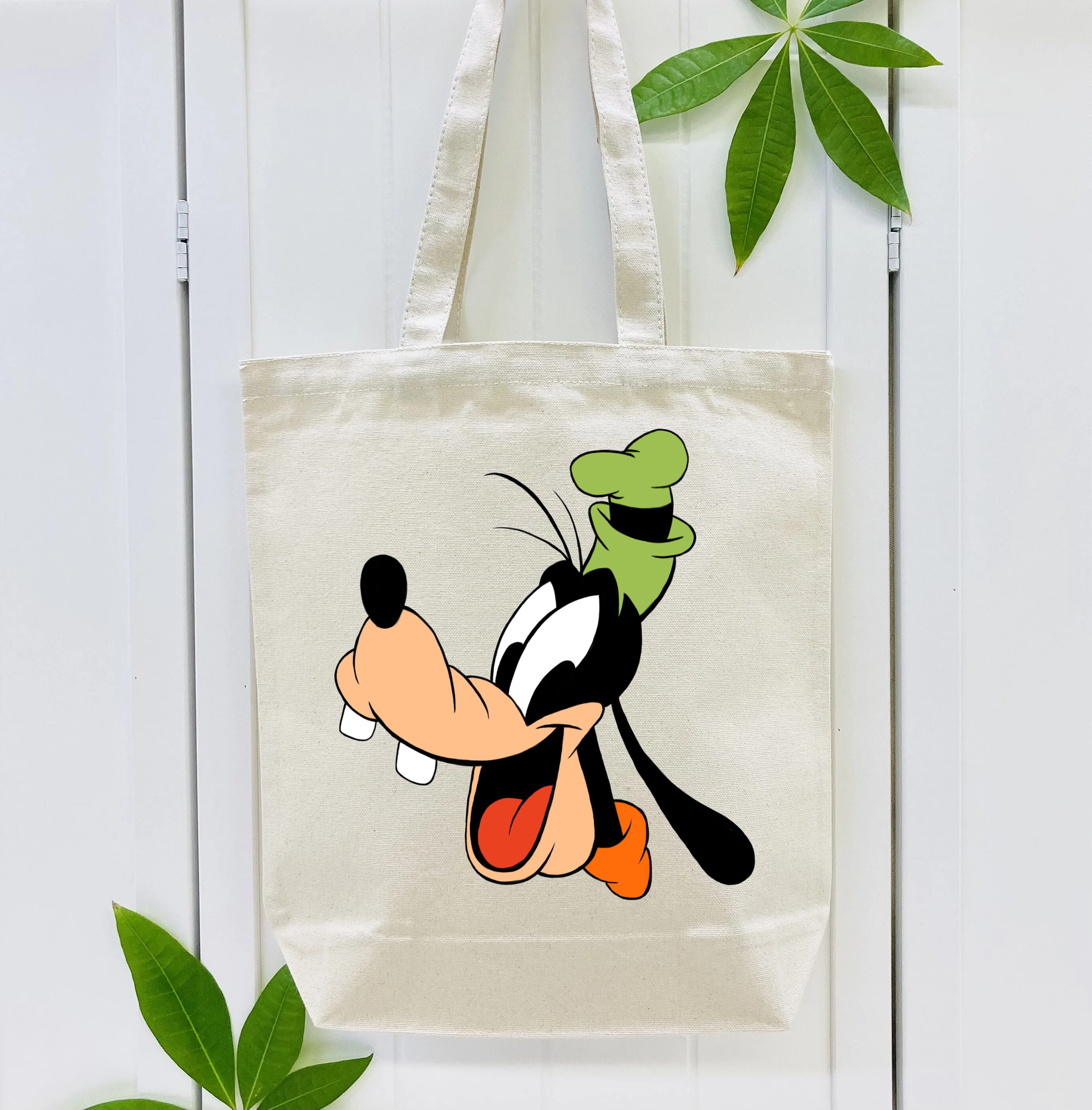 ミッキーマウス Mickey Mouse 縦型キャンバス生地手提げバッグ　トートバッグ