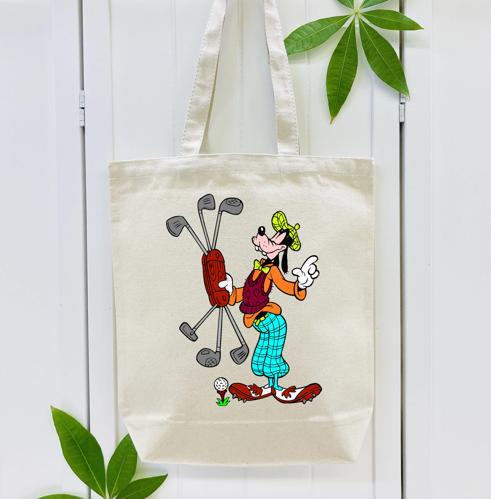 ミッキーマウス Mickey Mouse 縦型キャンバス生地手提げバッグ　トートバッグ