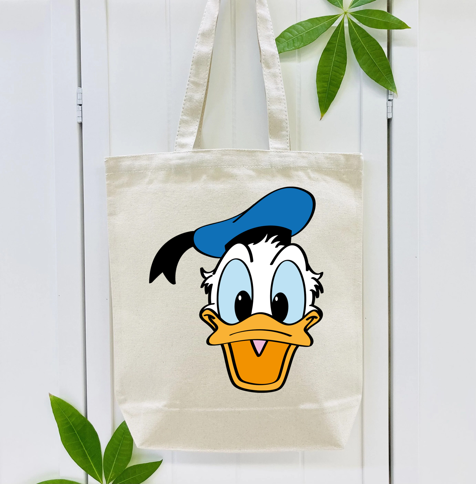ミッキーマウス Mickey Mouse 縦型キャンバス生地手提げバッグ　トートバッグ