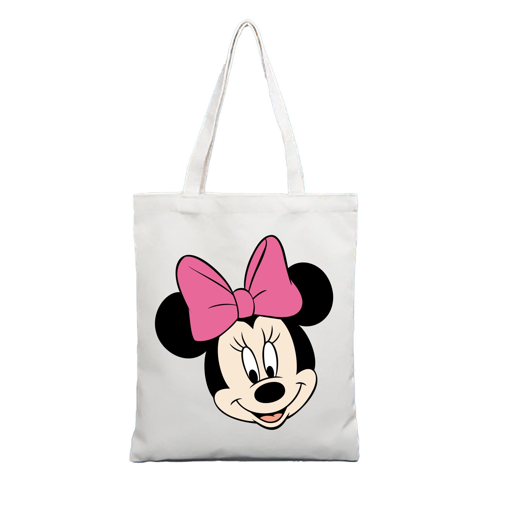 （画像用） ミッキーマウス Mickey Mouse 縦型キャンバス生地手提げバッグ　トートバッグ